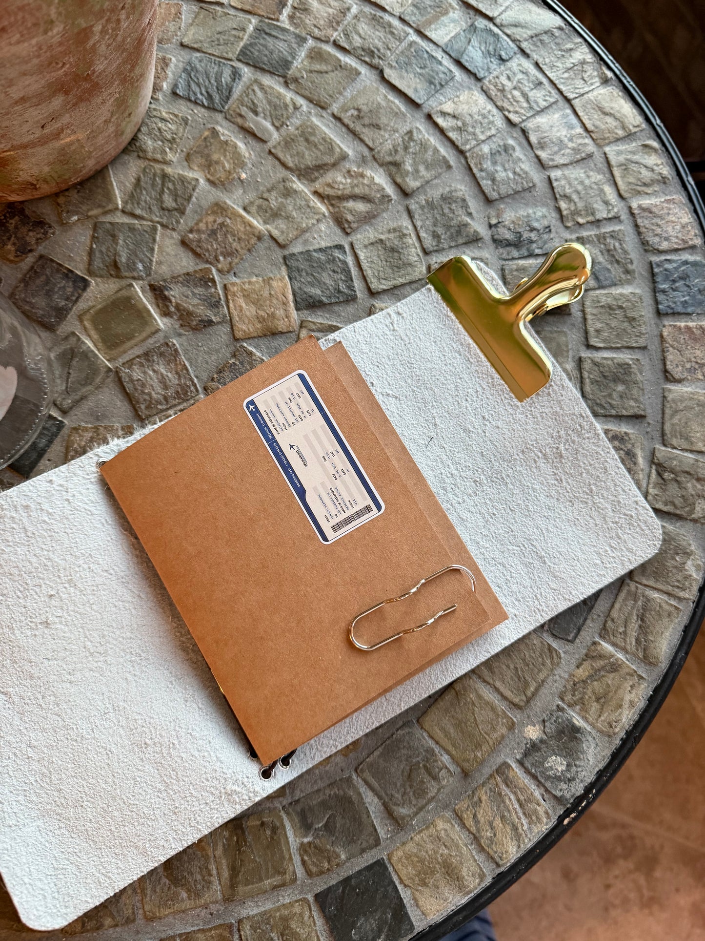 A6 Cowhide Leather Trifold (Horse)