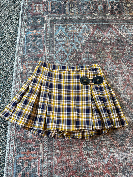 Seek the Label Plaid Mini Skort