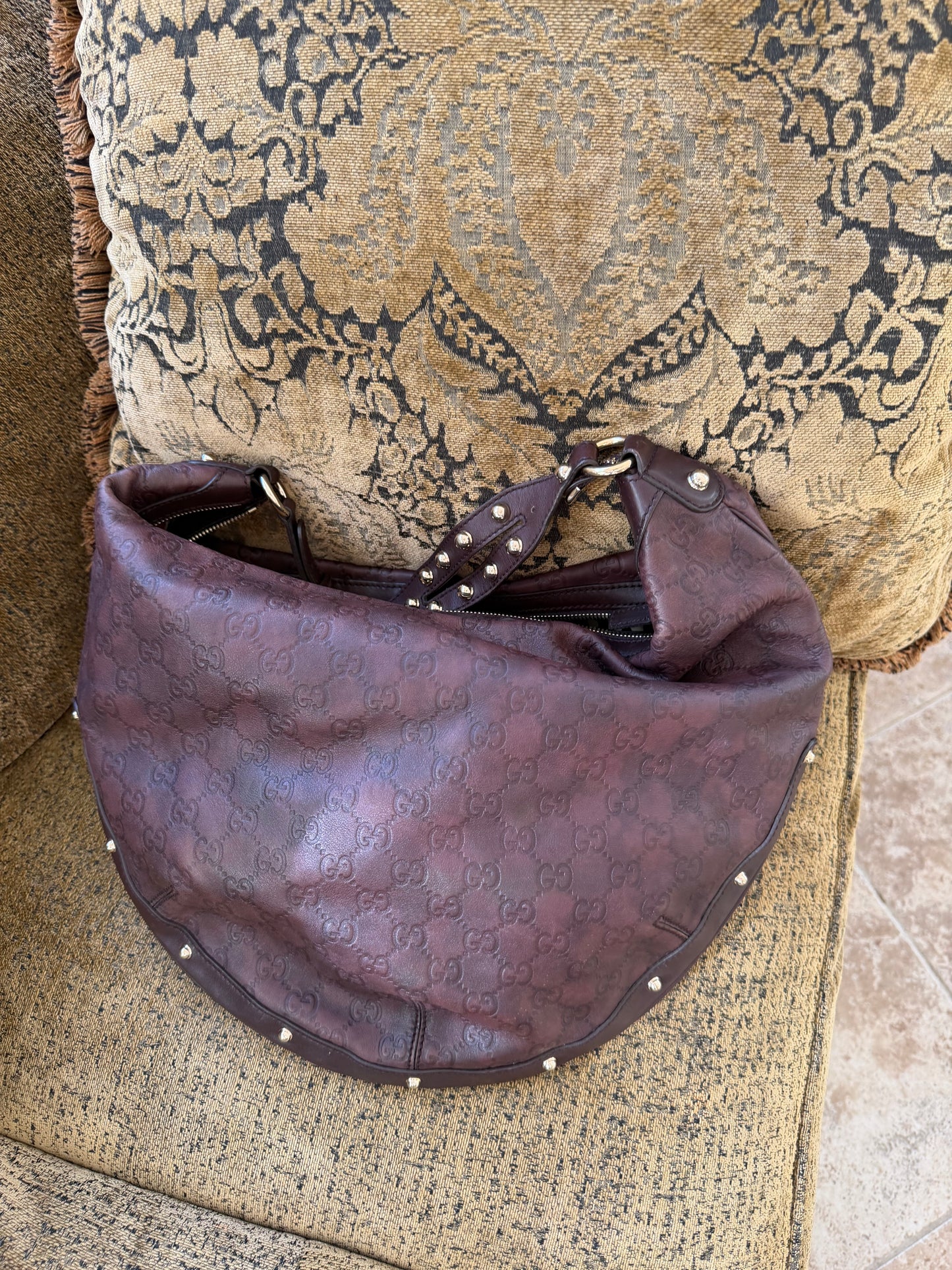 Gucci Guccissima Biba Hobo Bag