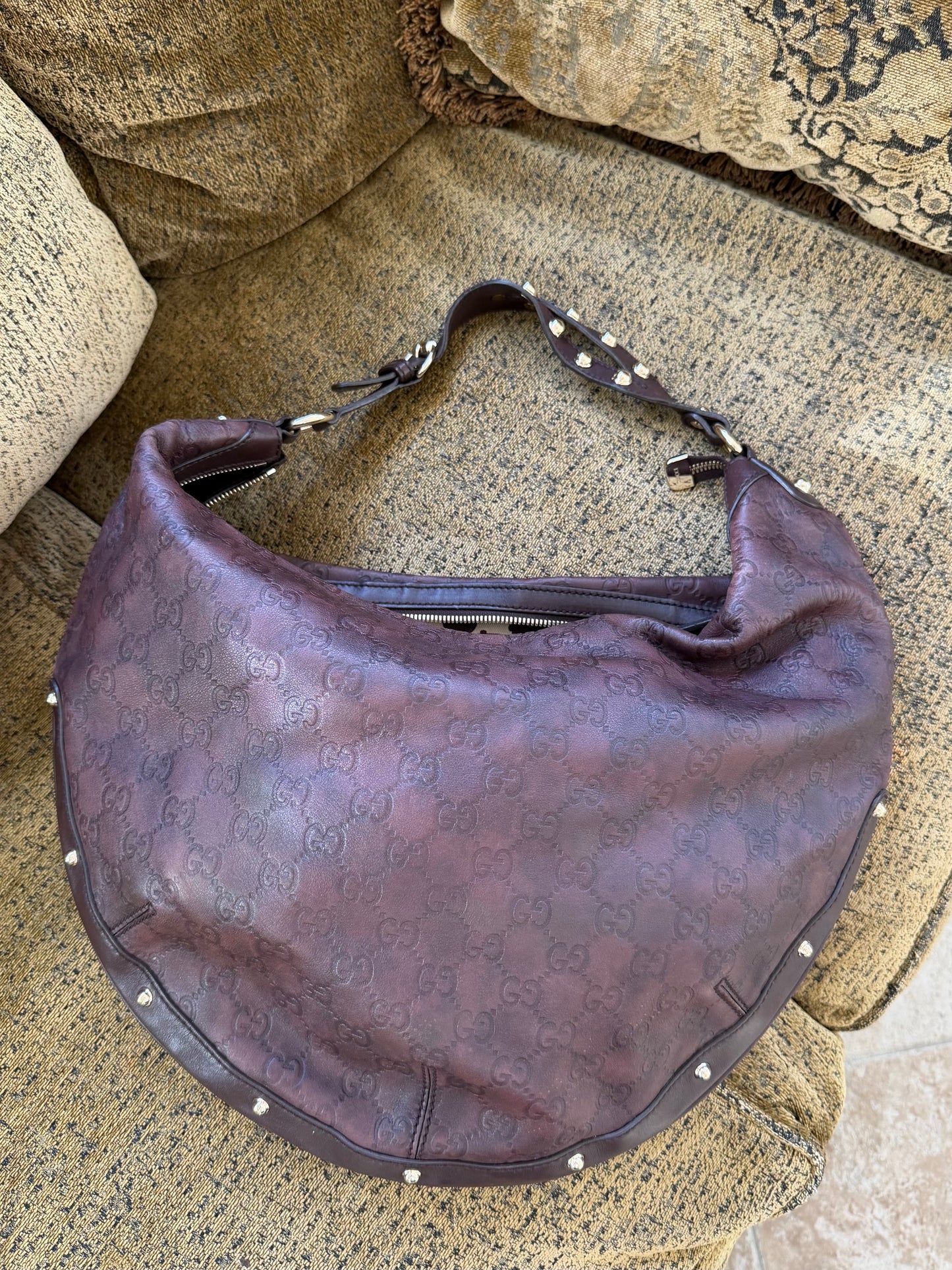 Gucci Guccissima Biba Hobo Bag