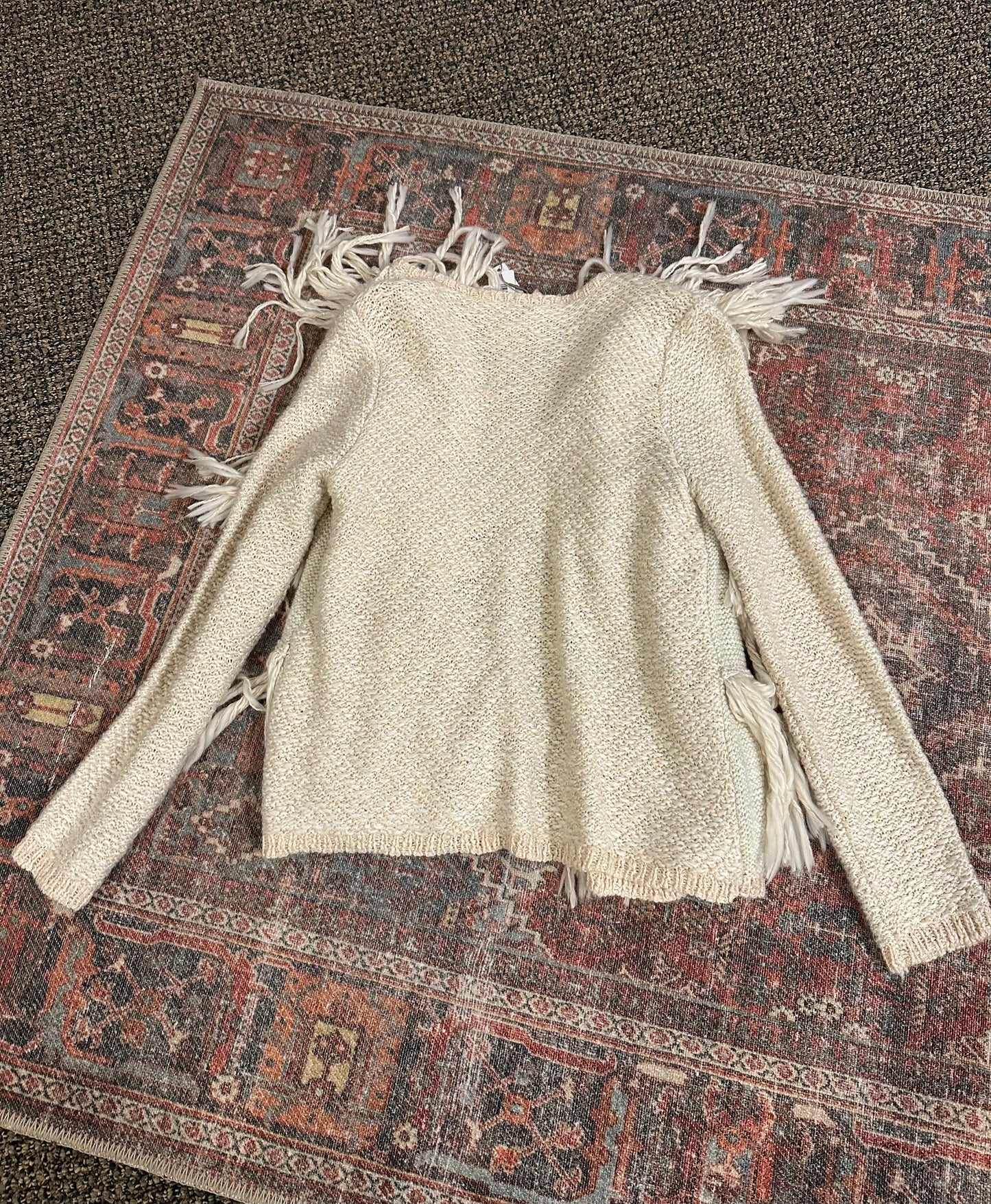 Chico’s Fringe Cardigan Sweater