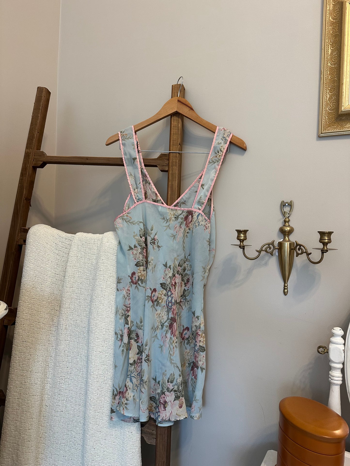 Vintage Floral Slip Dress