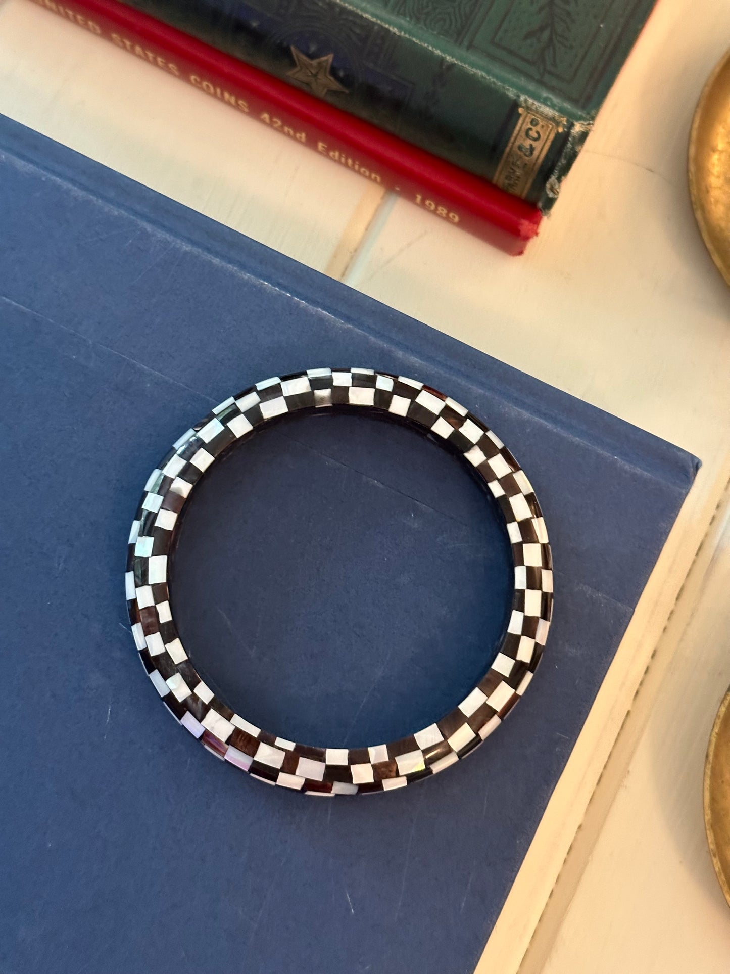 Checkered Bangle Bracelet