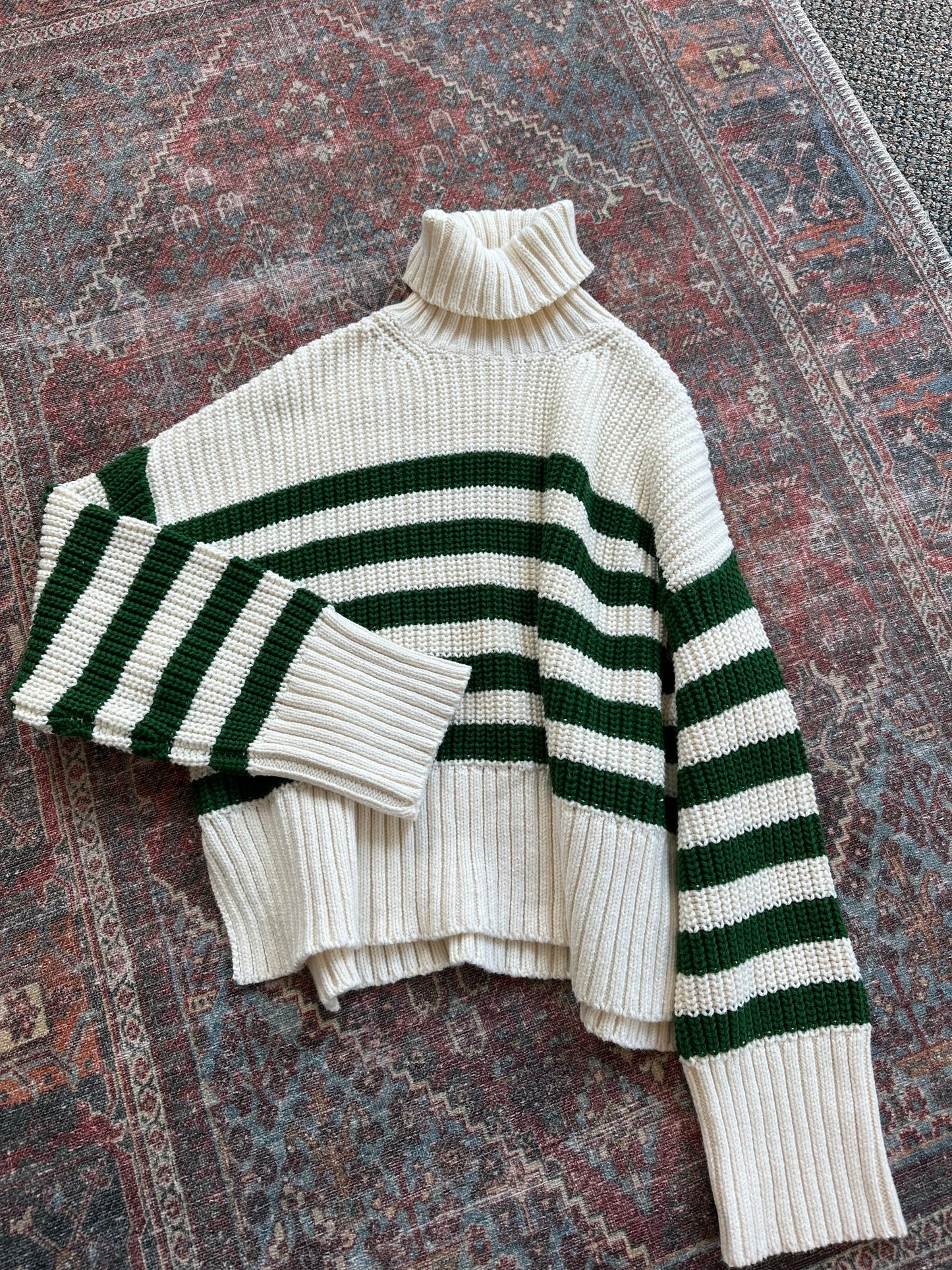 Madewell Striped Turtle Neck Sweater