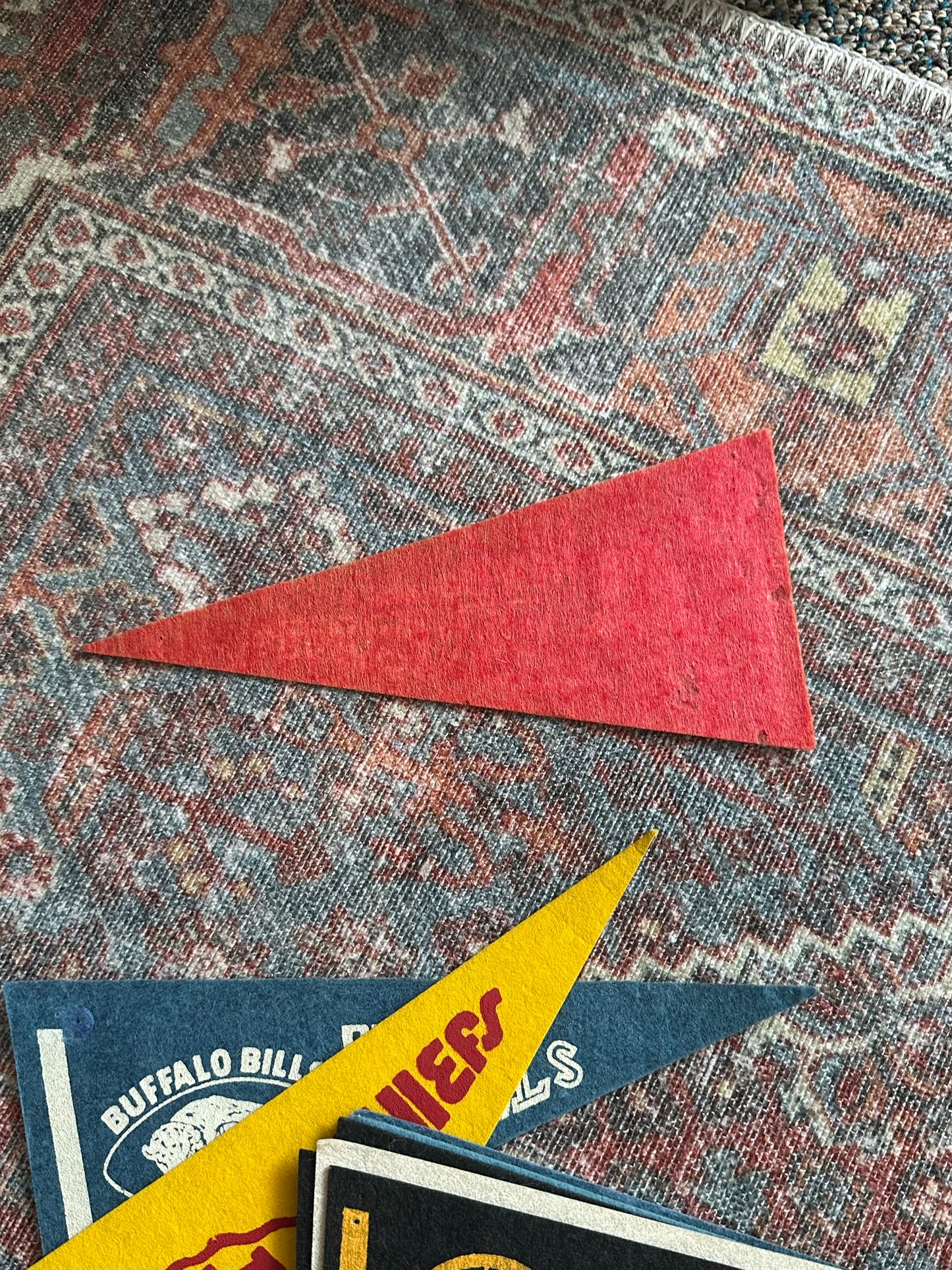 New England Patriots Vintage NFL Mini Felt Pennants 1960s-70s