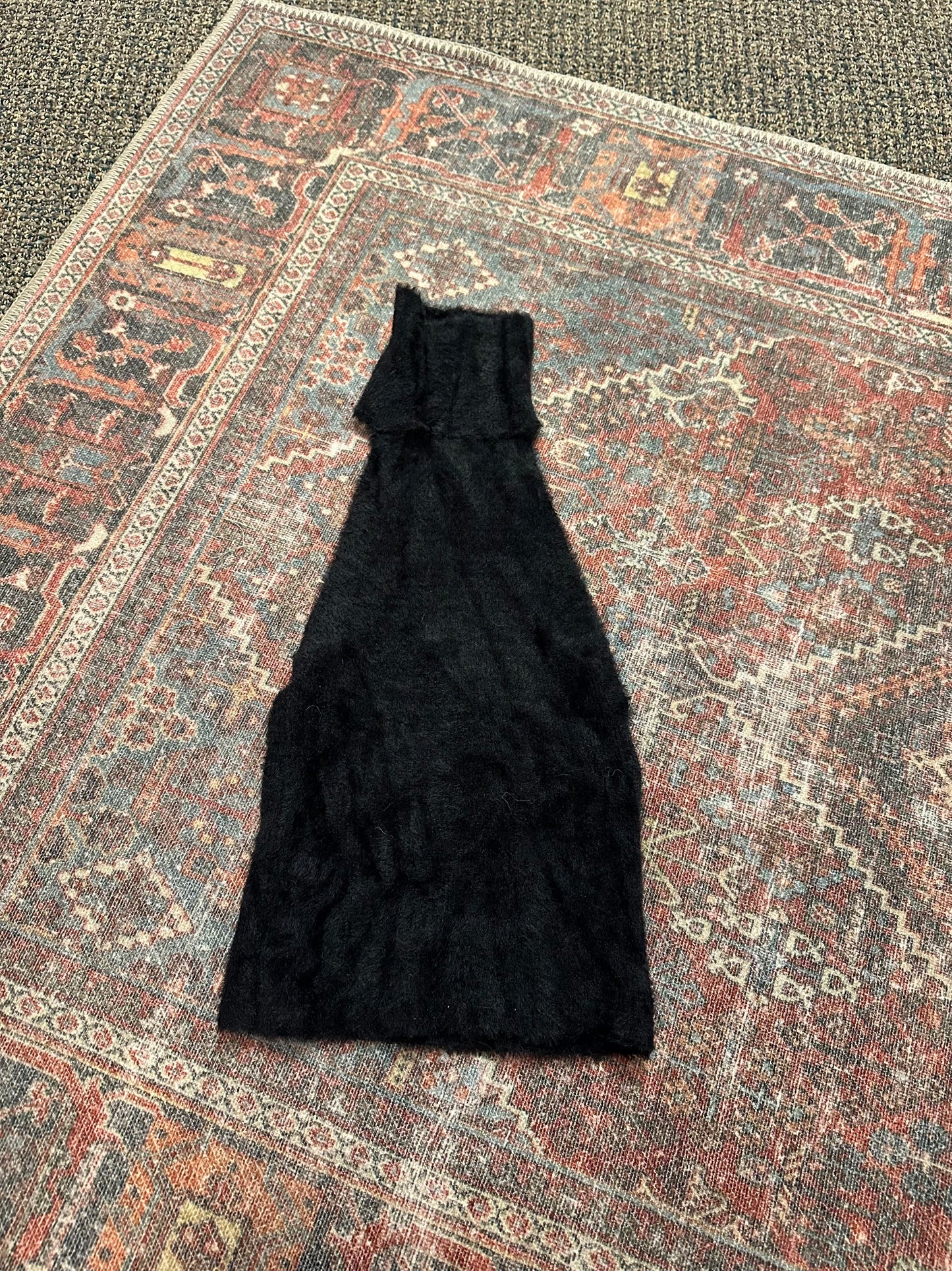 Halter Top Open Back Fur Top