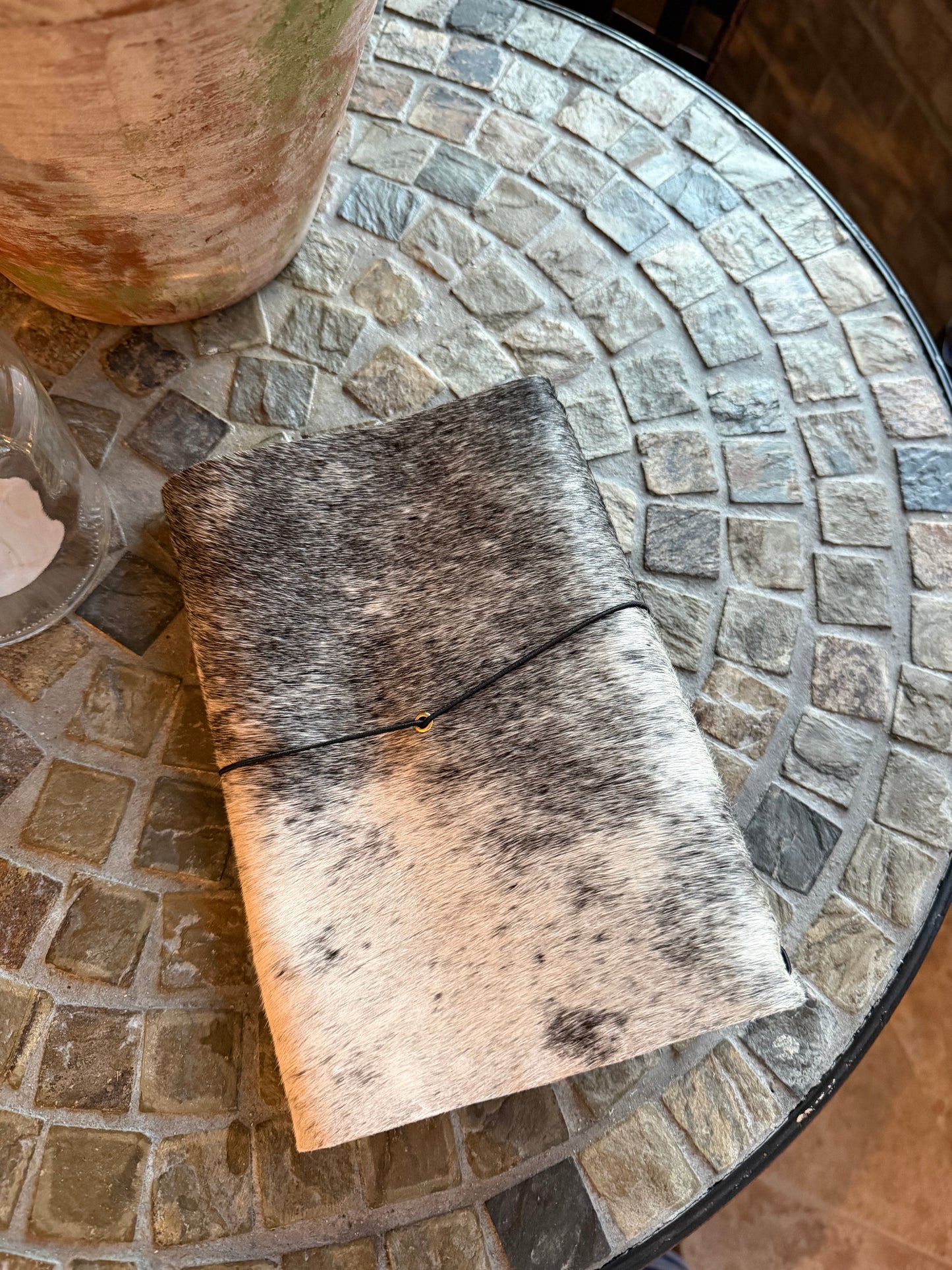 A5 Cowhide Leather Trifold (Heart/Horse)