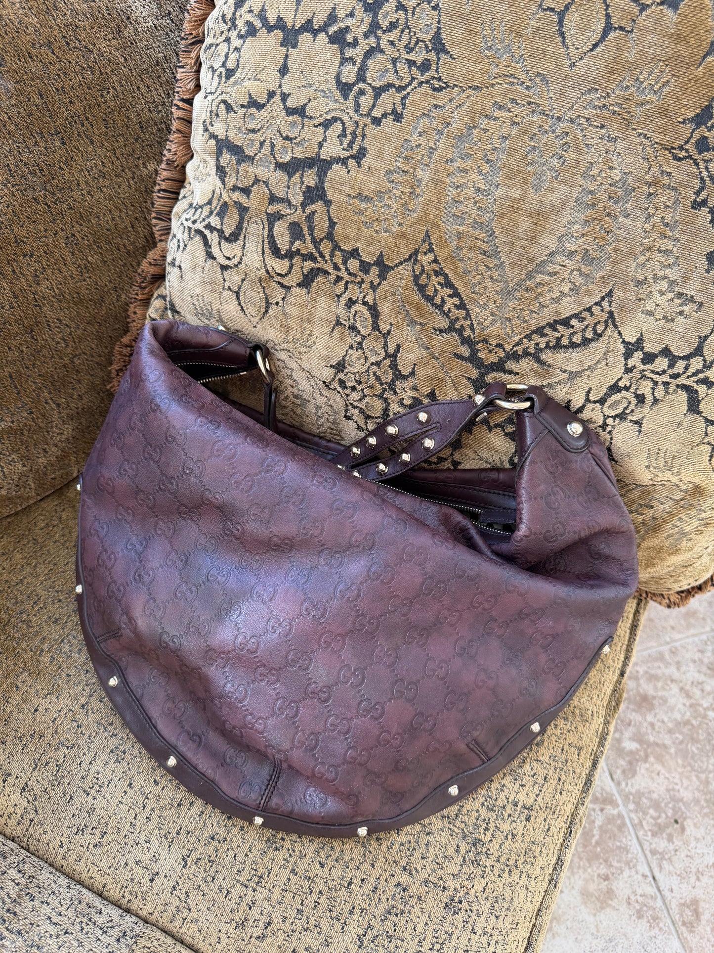Gucci Guccissima Biba Hobo Bag