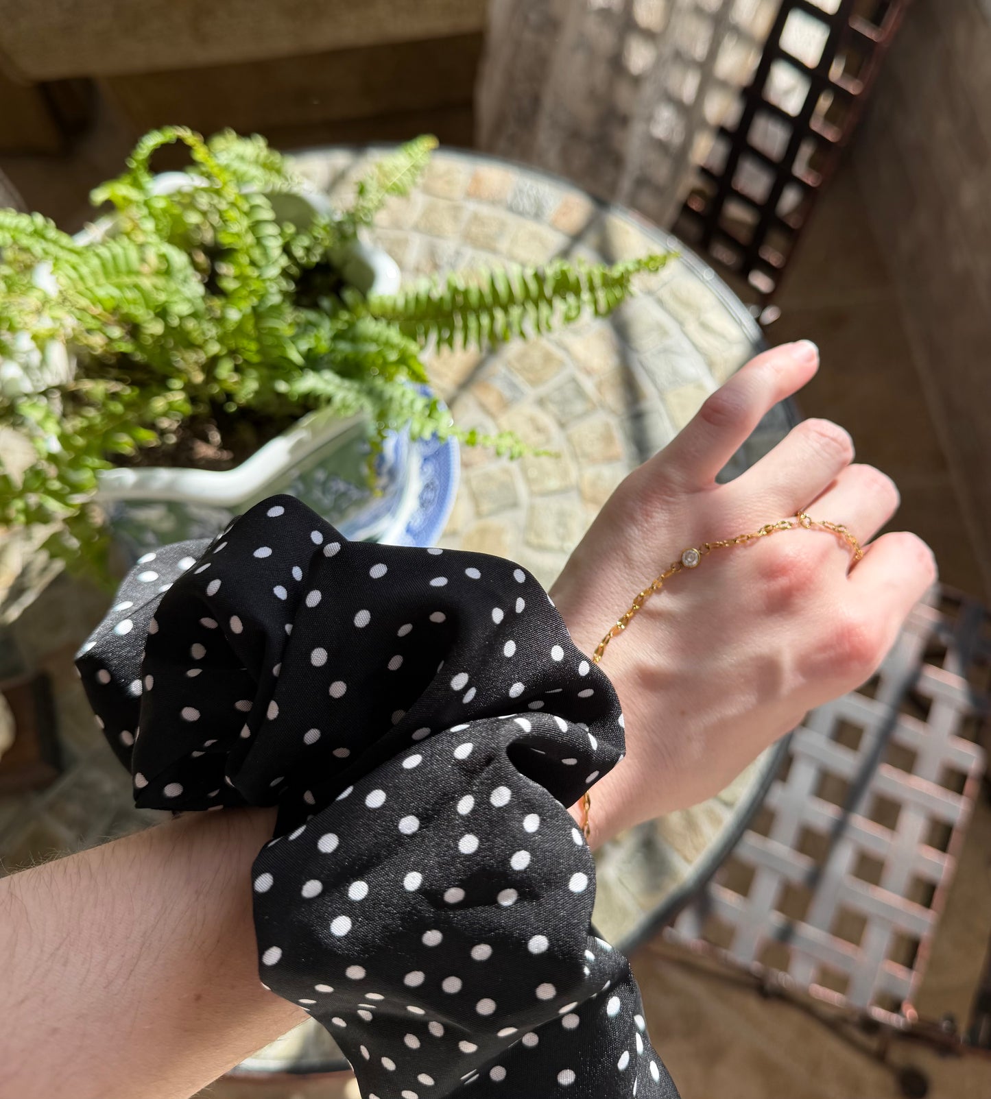 Big Polka Dot Scrunchie