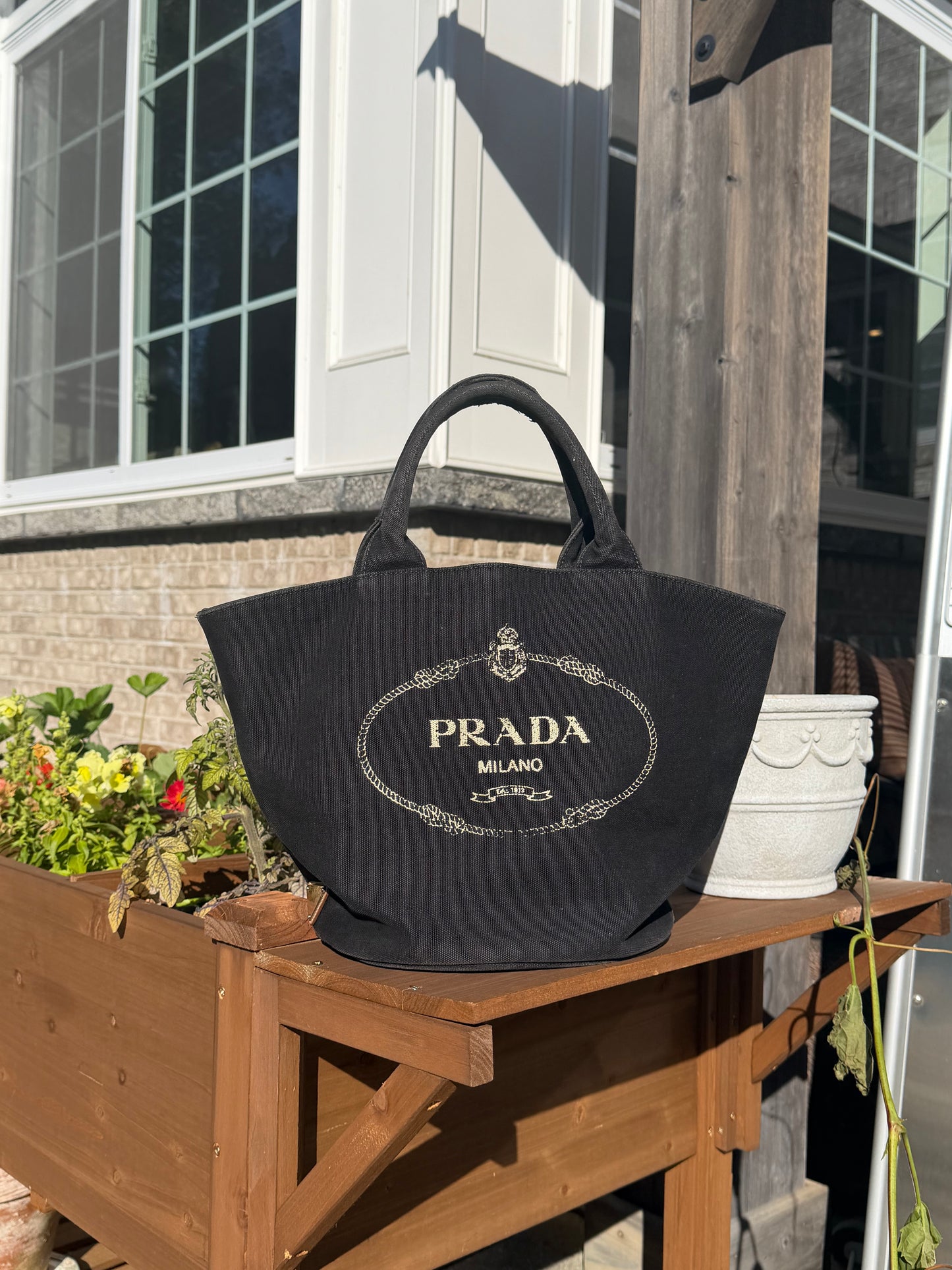 Prada Canvas Tote