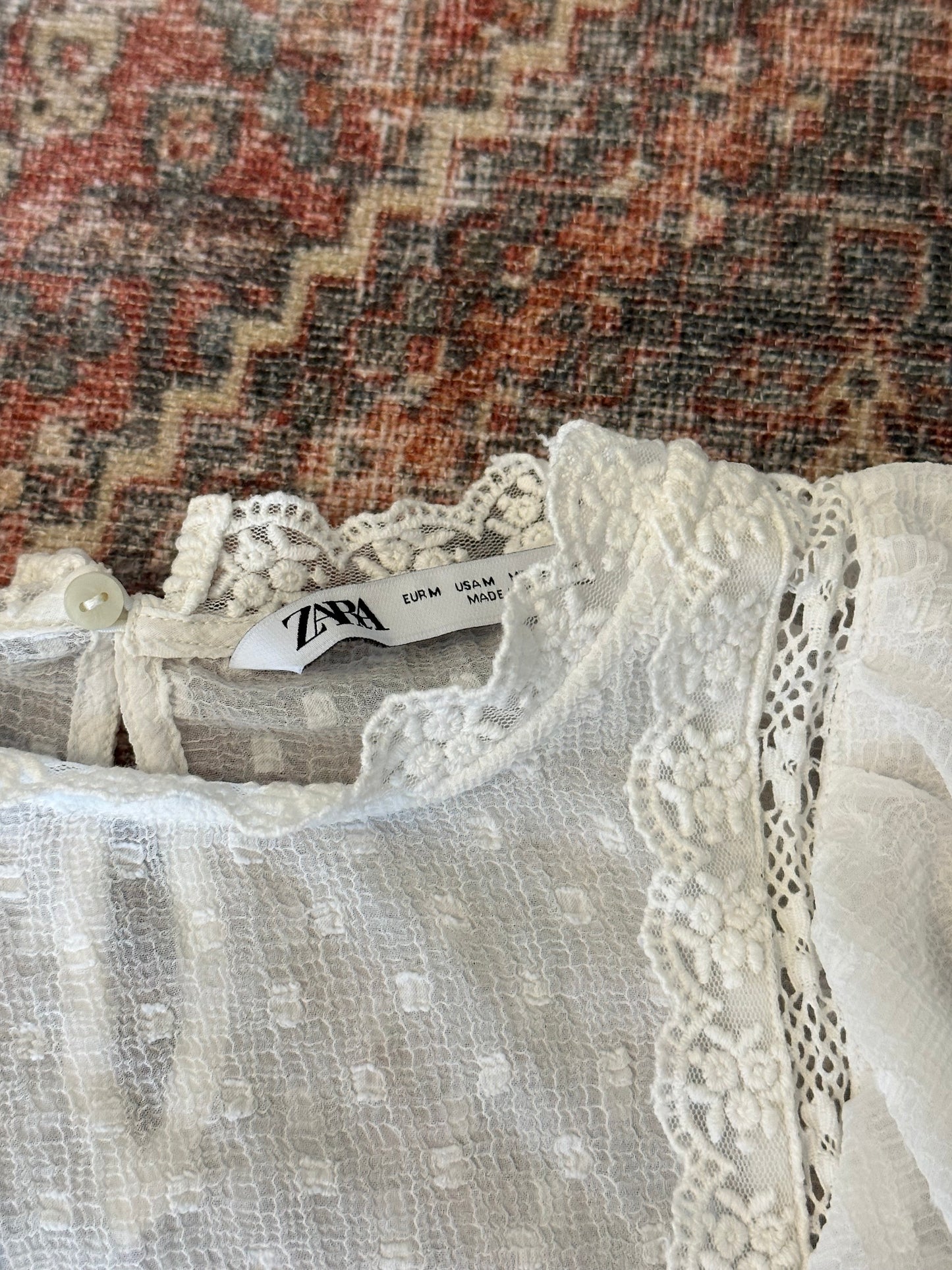 Zara Mesh Top