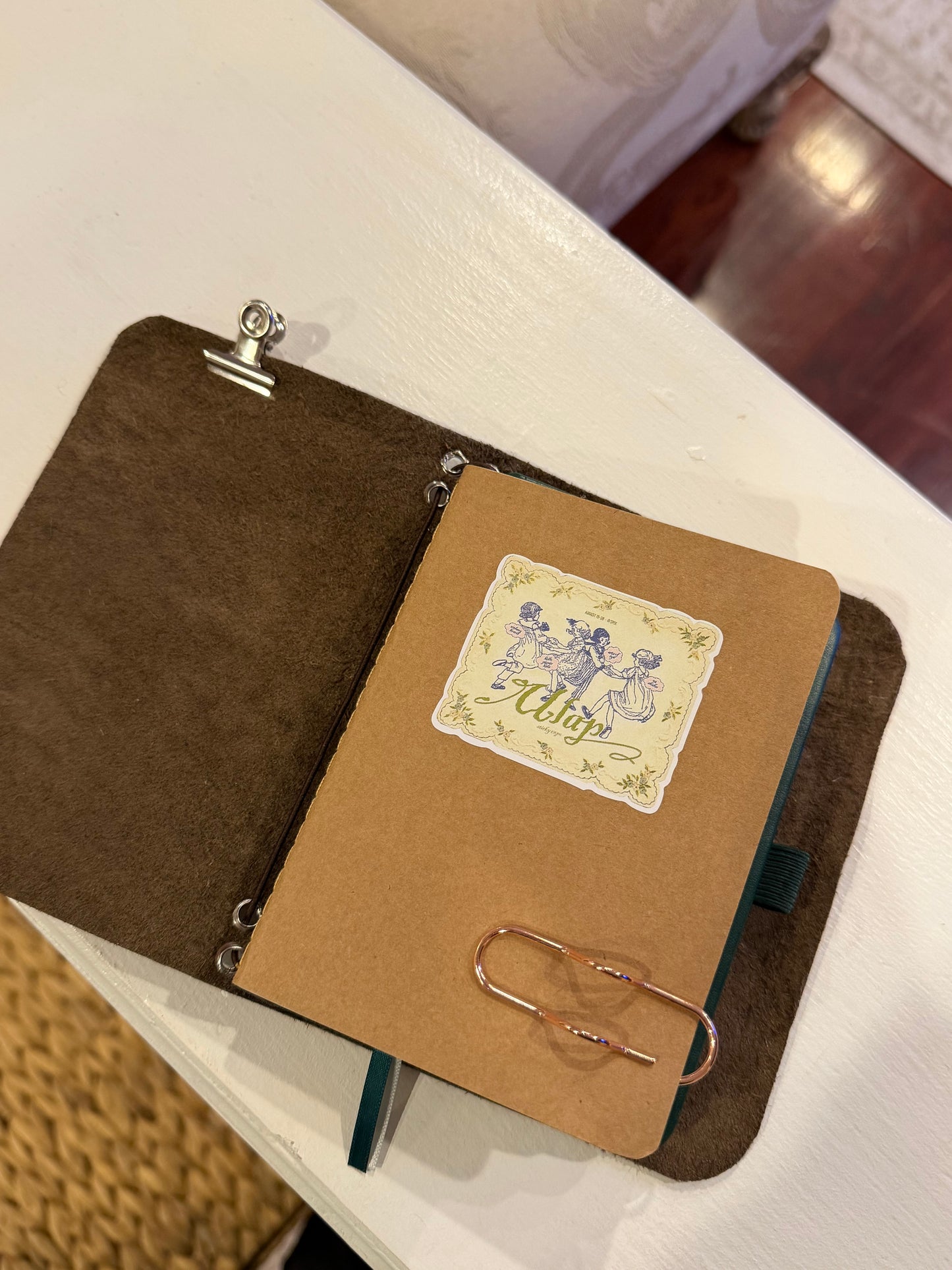 A6 Cowhide Leather Journal