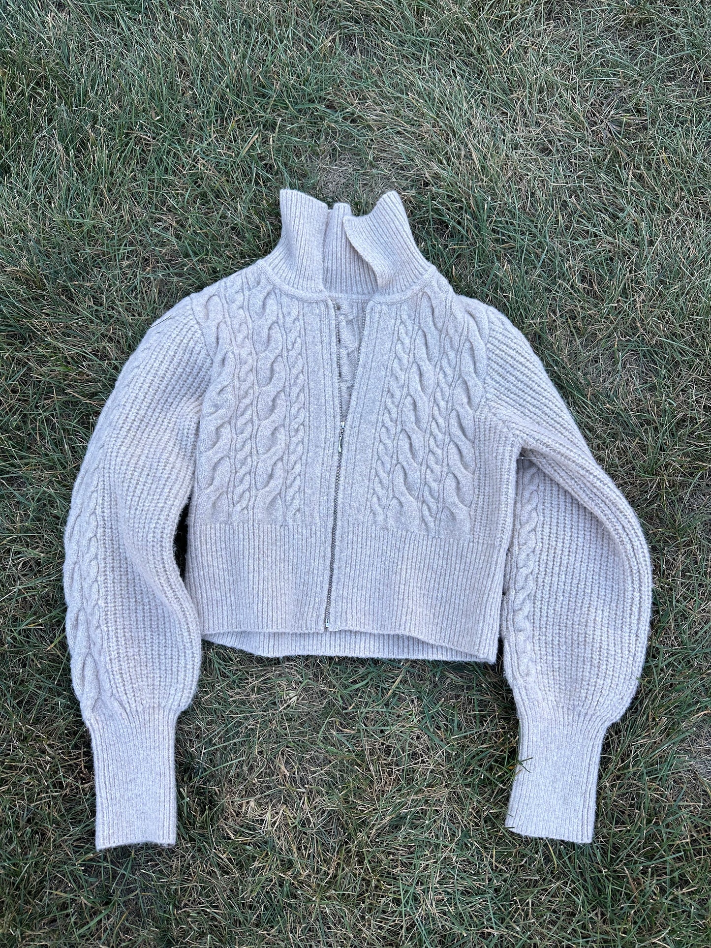 Knit Zip Up Sweater