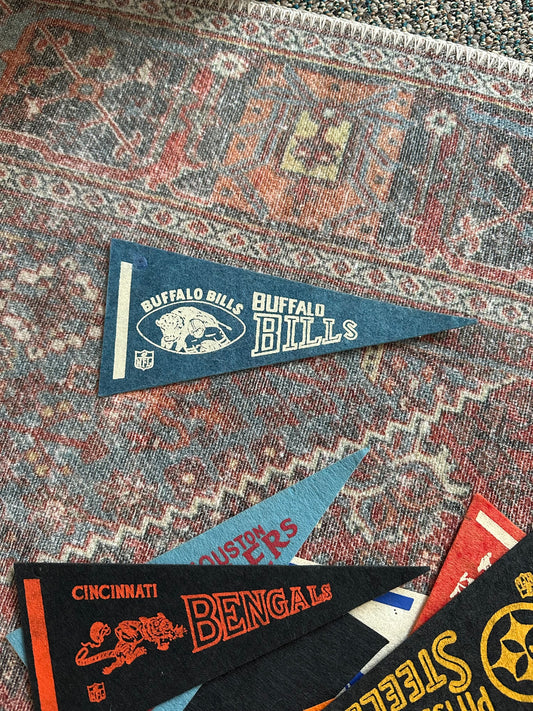 Buffalo Bills Vintage NFL Mini Felt Pennants 1960s-70s