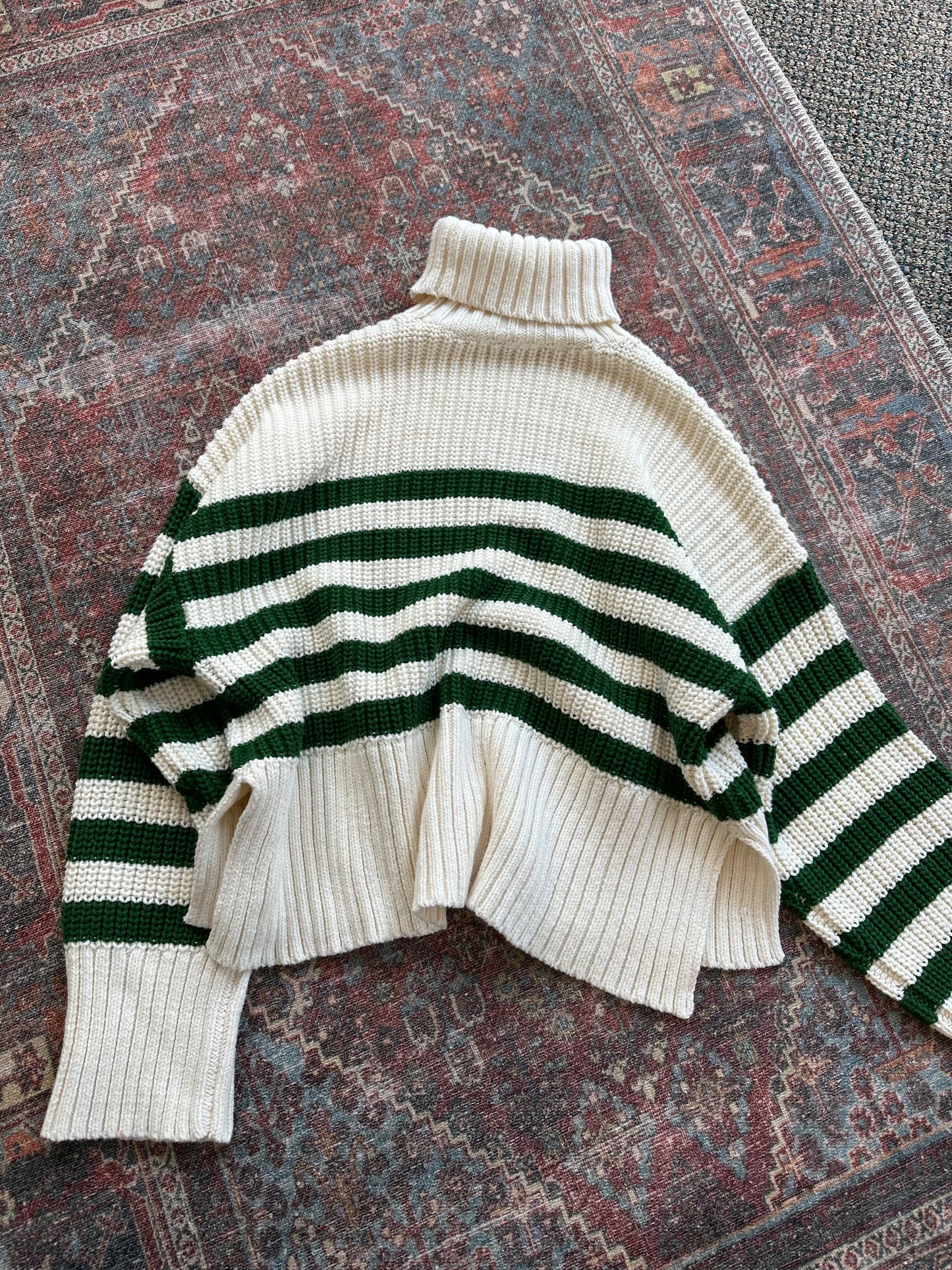 Madewell Striped Turtle Neck Sweater