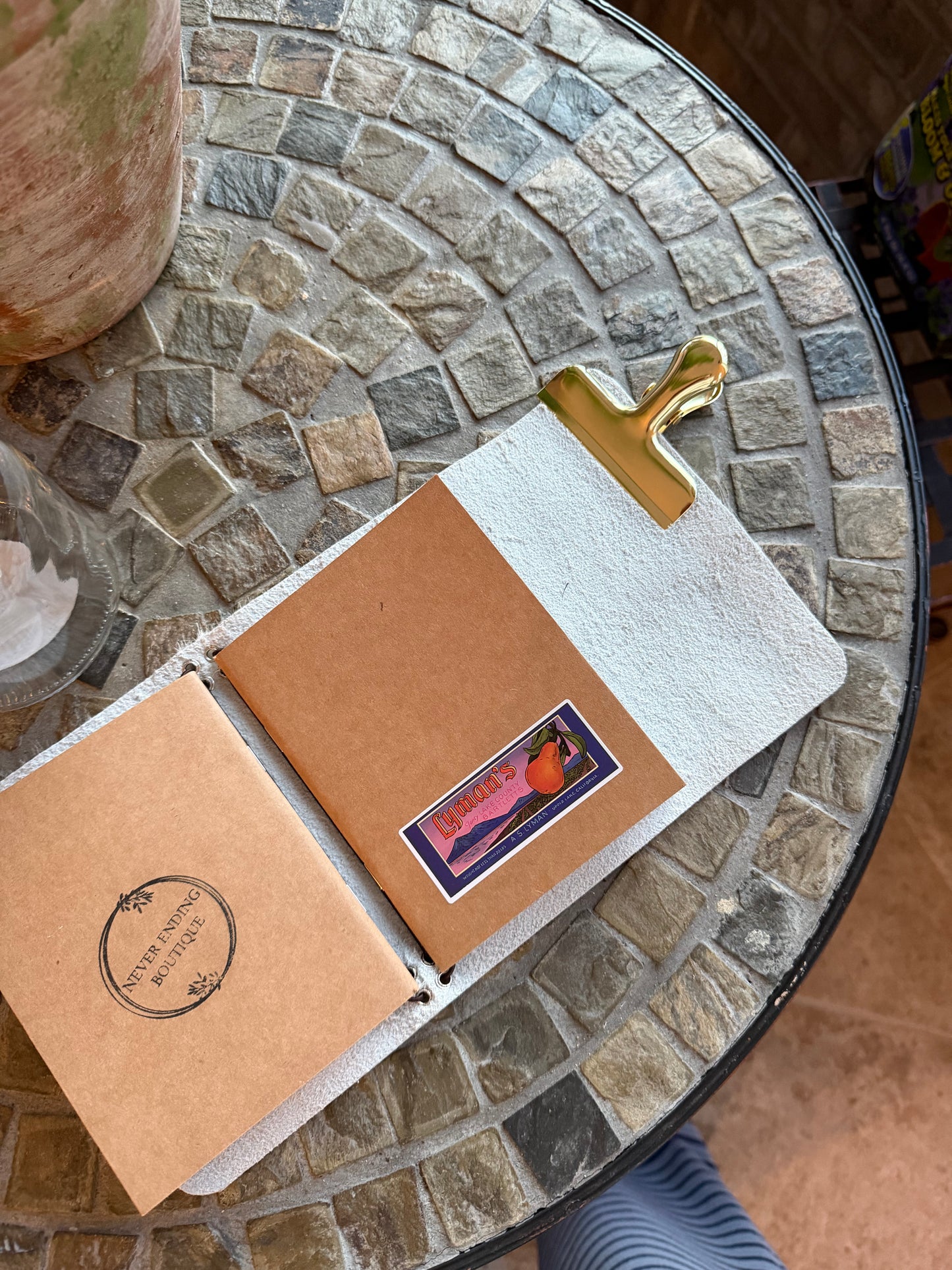 A6 Cowhide Leather Trifold (Horse)