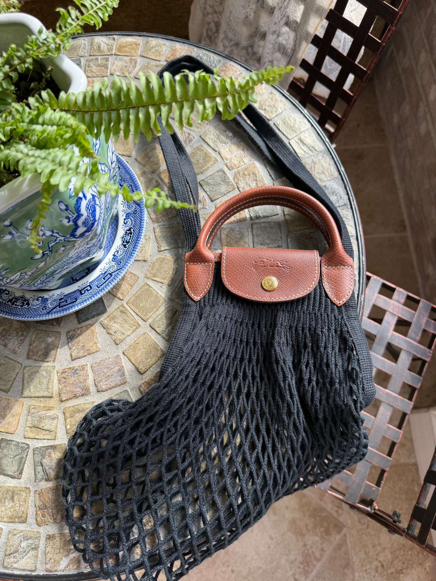 Longchamp Le Pliage Filet Mesh Bag