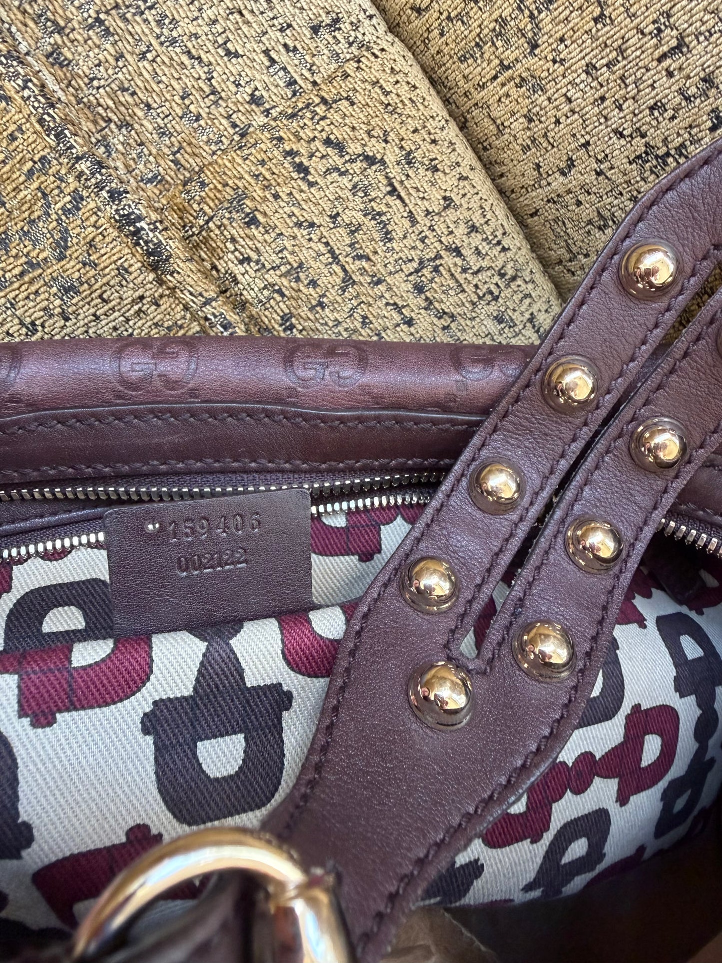 Gucci Guccissima Biba Hobo Bag