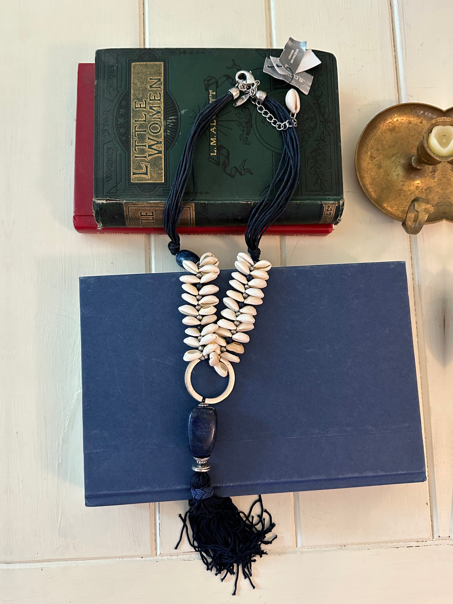 Chicos Shell Tassel Necklace