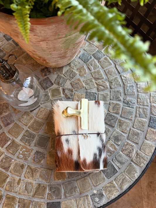 A6 Cowhide Leather Trifold (Horse)