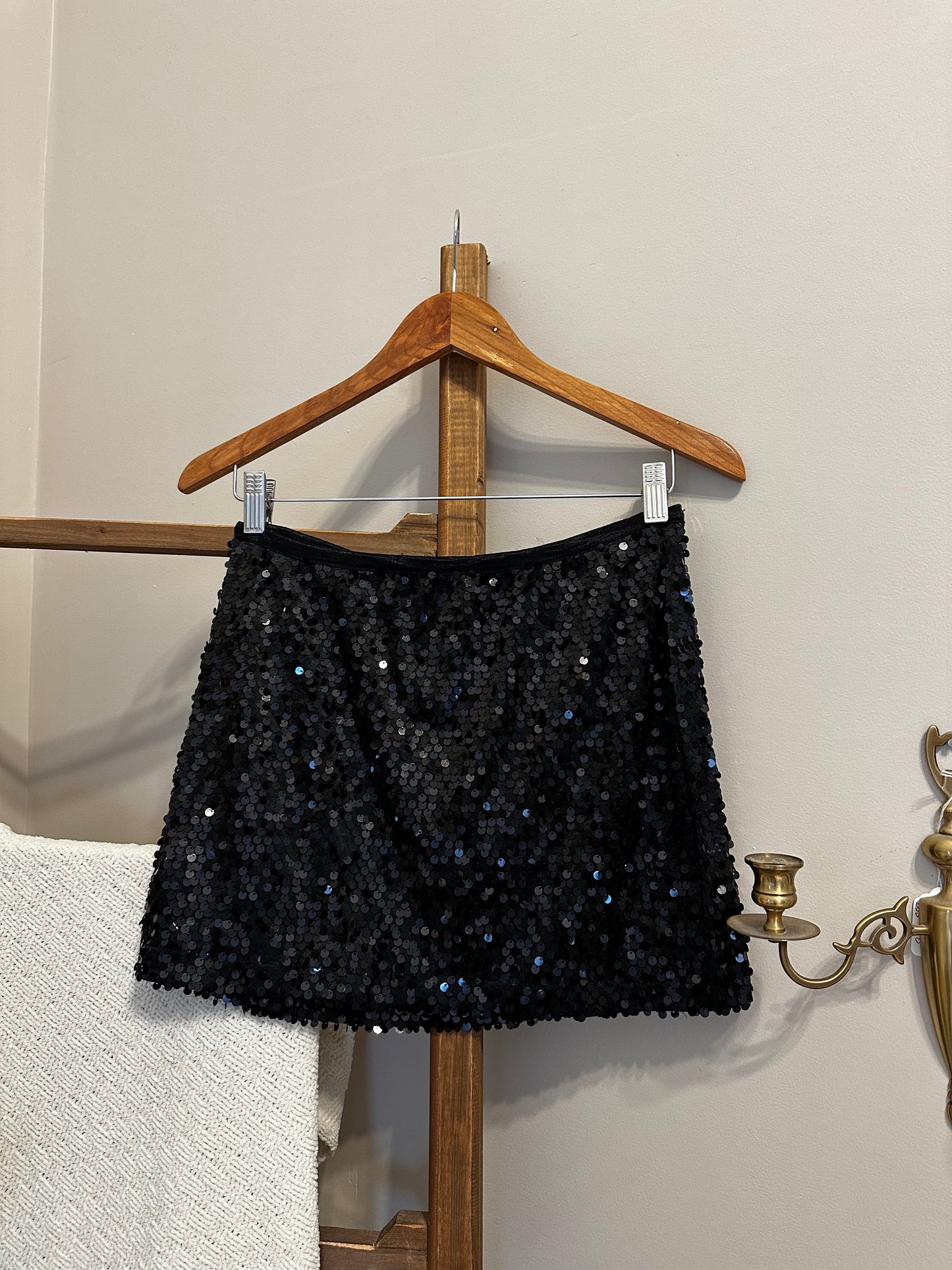 Sequin Mini Skirt