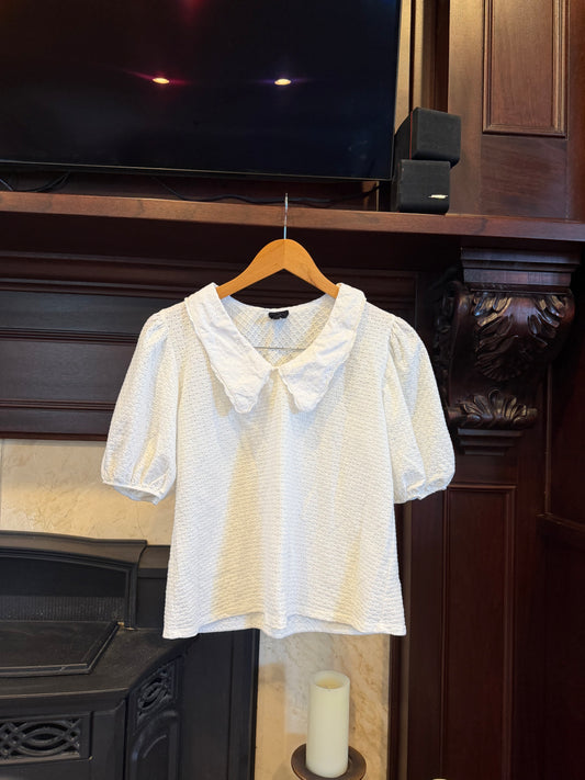 W5 Collar Puff Sleeve Top