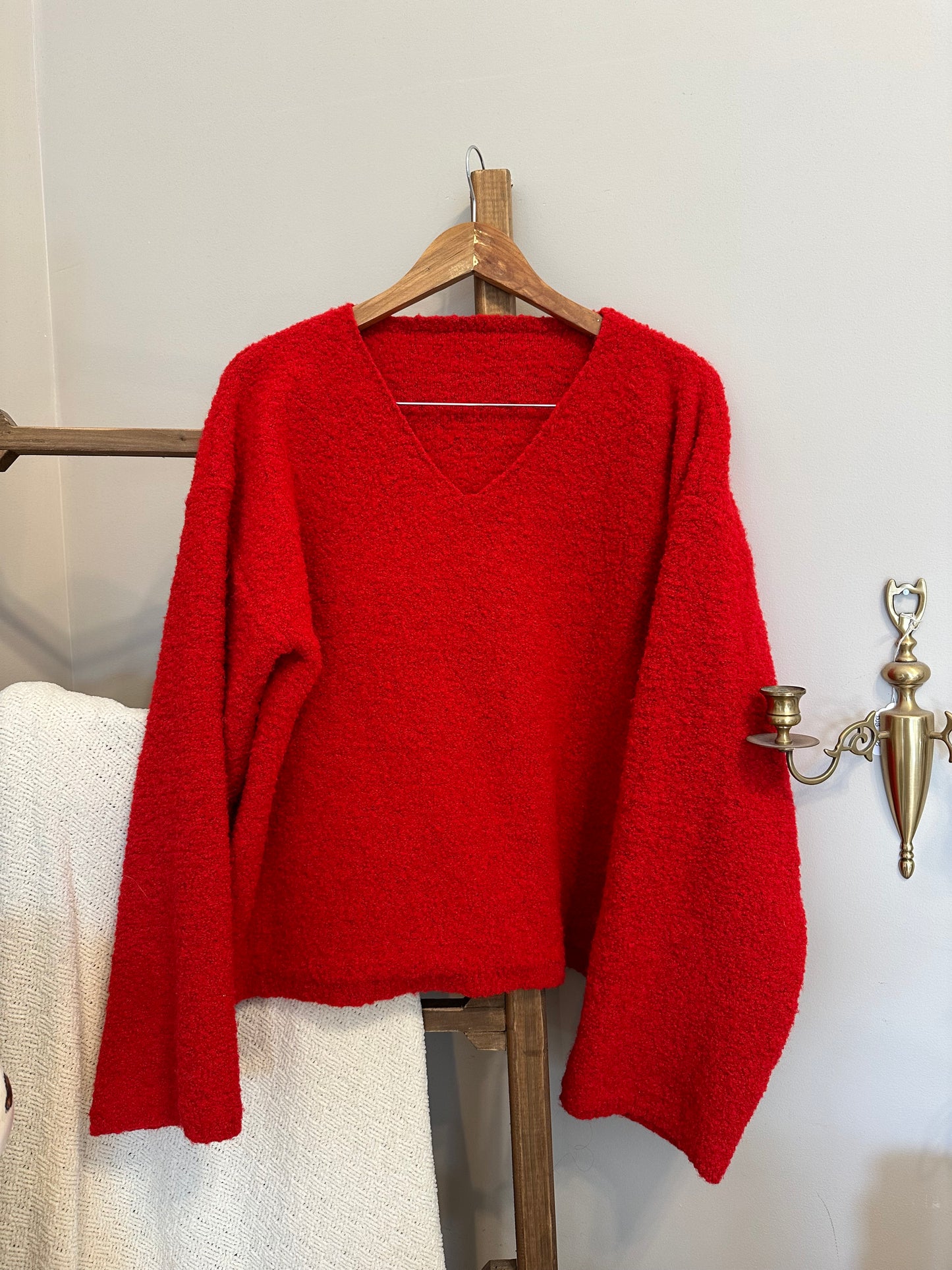 Red Oversized Sweater