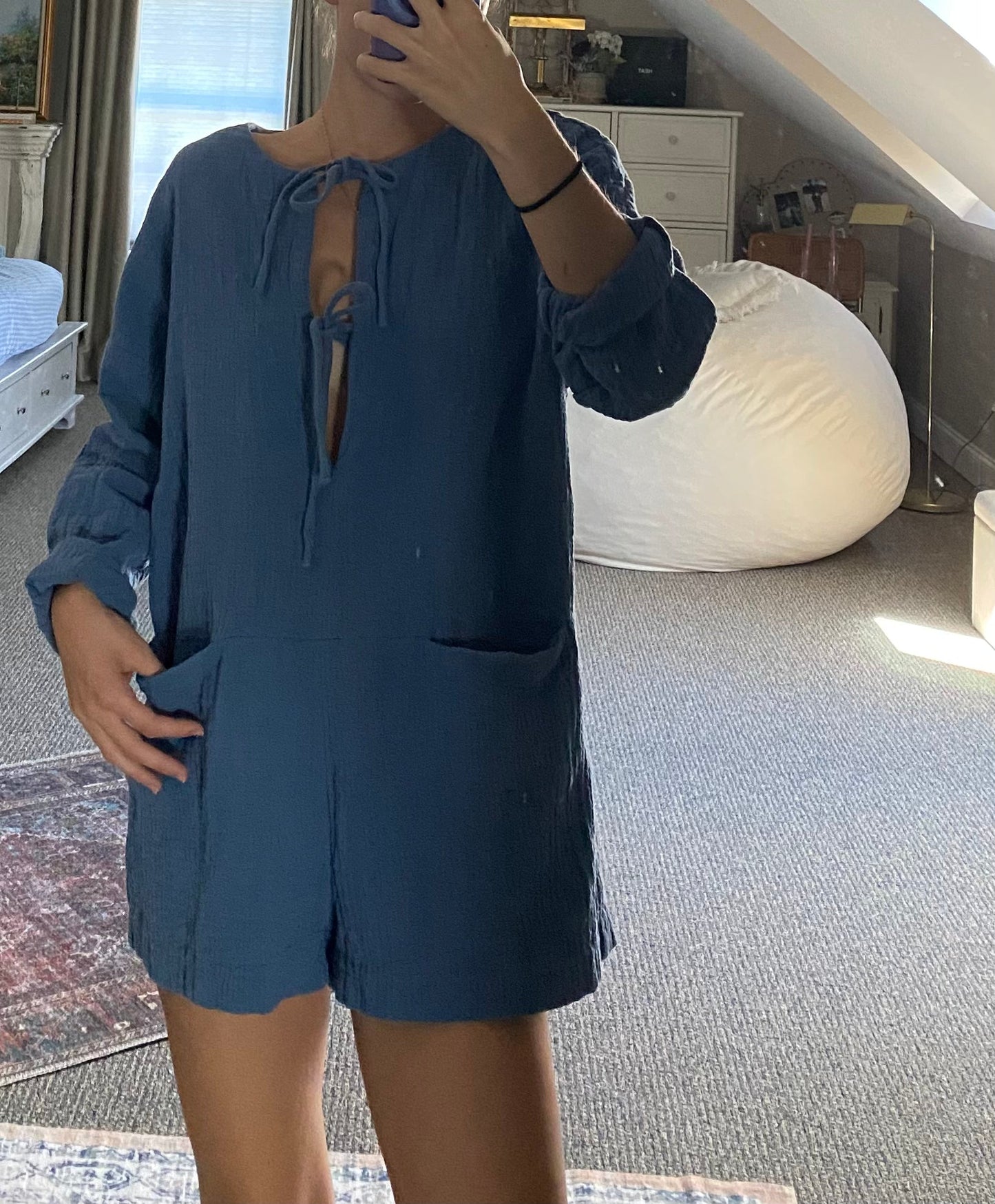 Zara Tie Front Romper