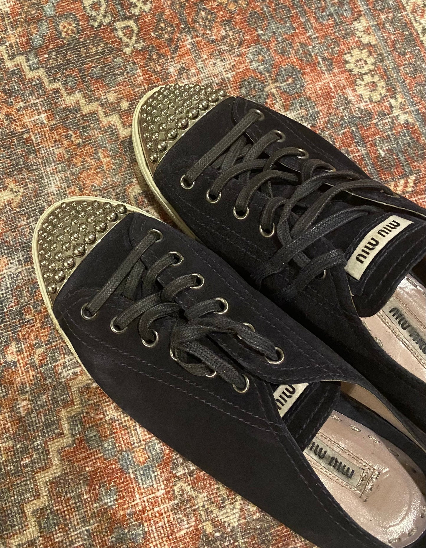 Miu Miu Vintage Suede Sneakers