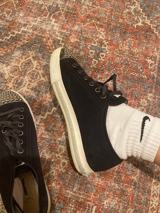 Miu Miu Vintage Suede Sneakers