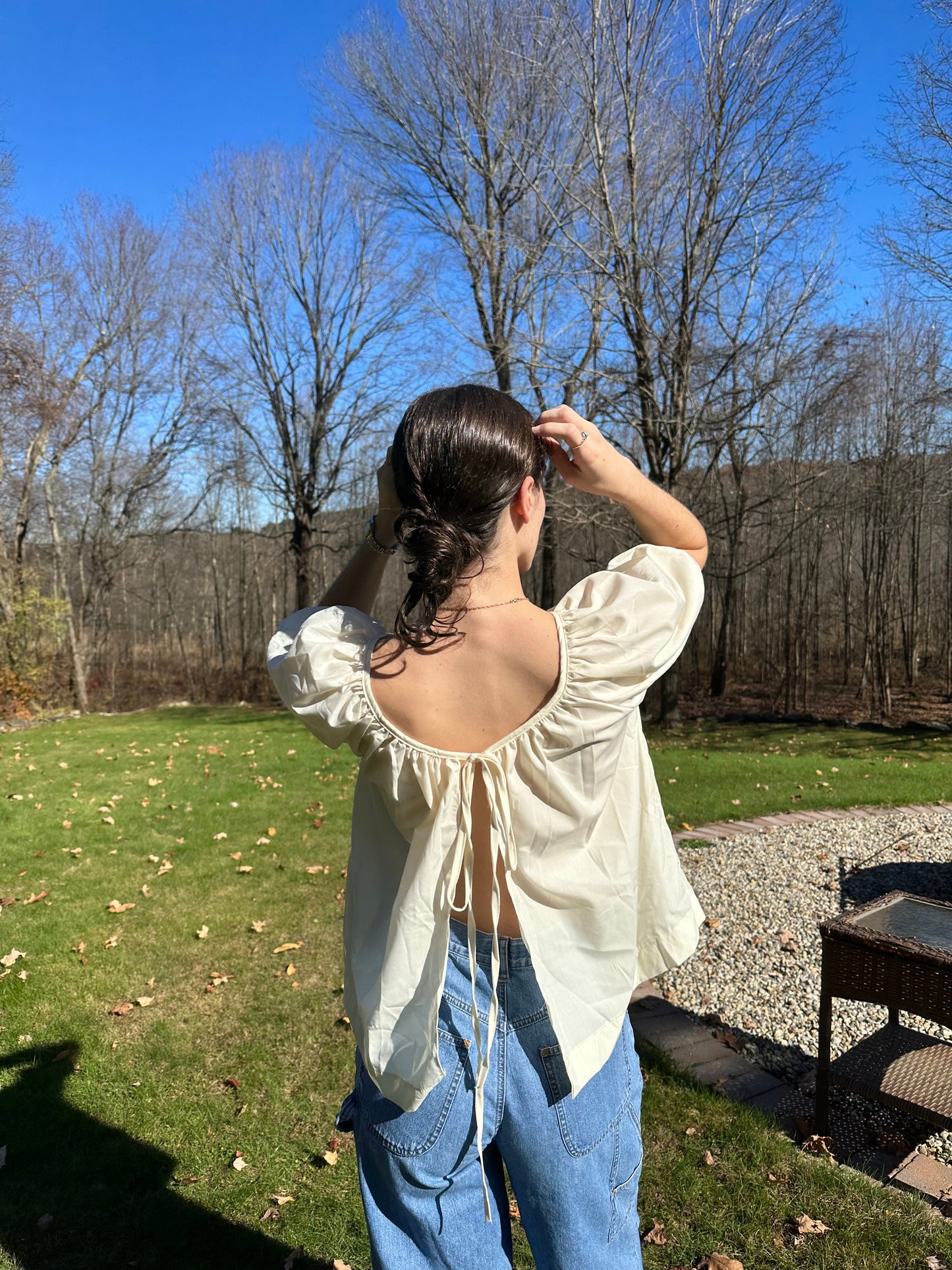 The Abigail Open Back Top