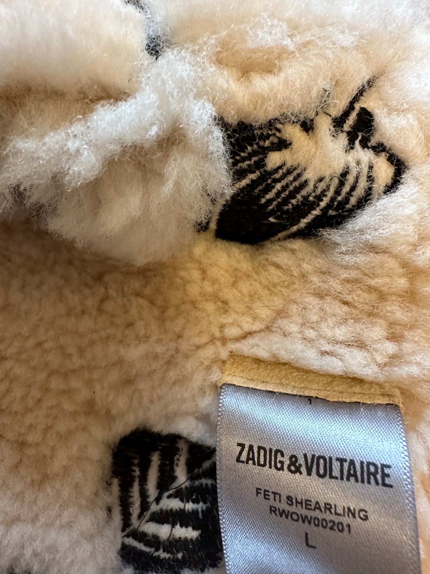 Zadig & Voltaire Feti Shearling Cardigan Vest