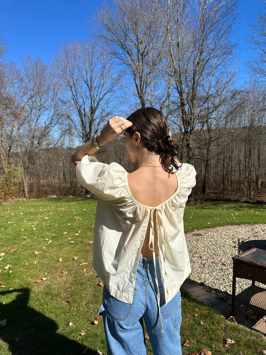 The Abigail Open Back Top