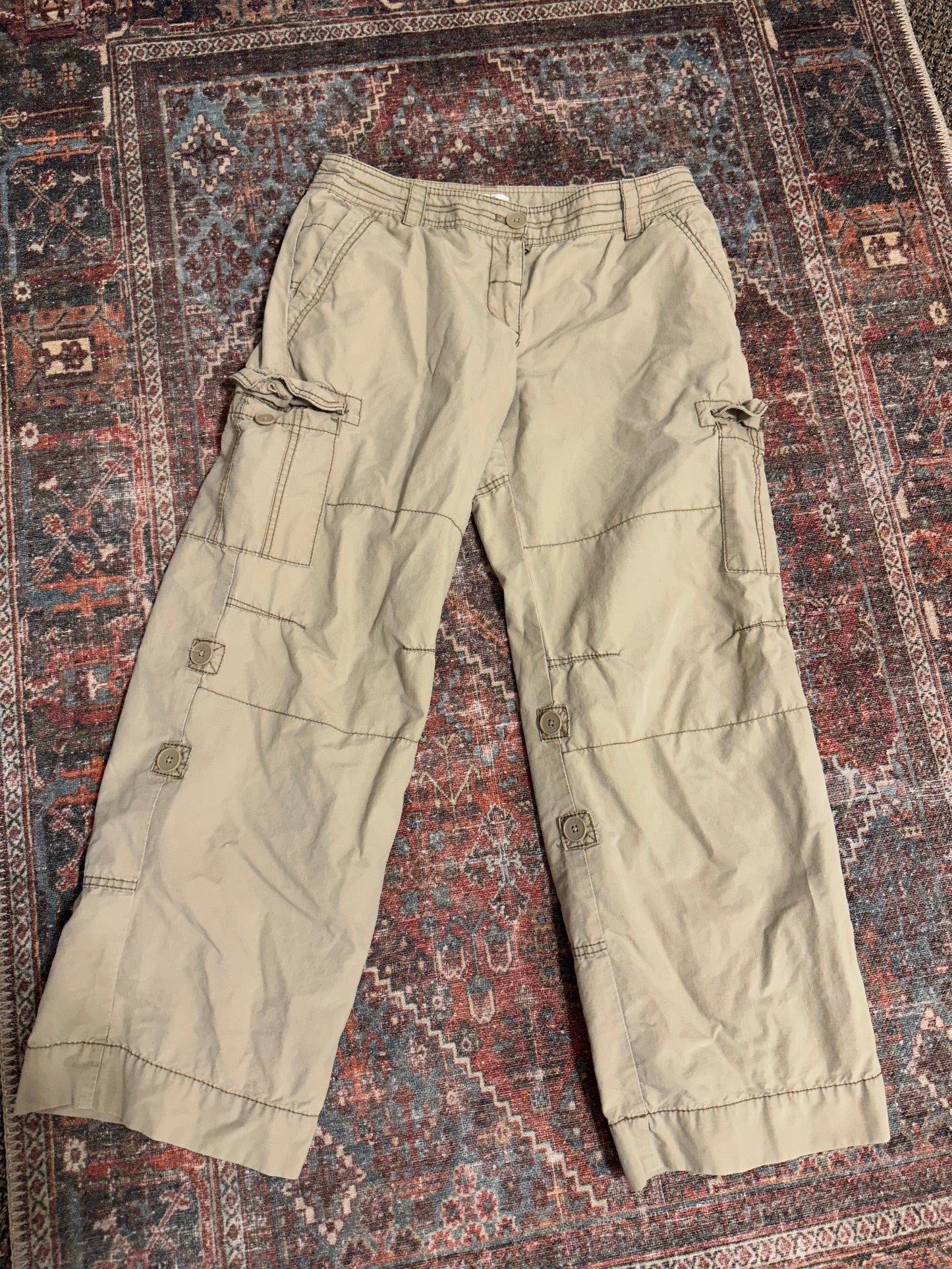 Loft Cargo Wide Leg Pants