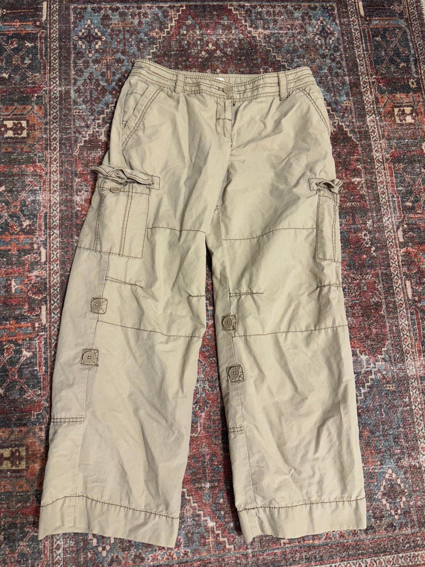 Loft Cargo Wide Leg Pants