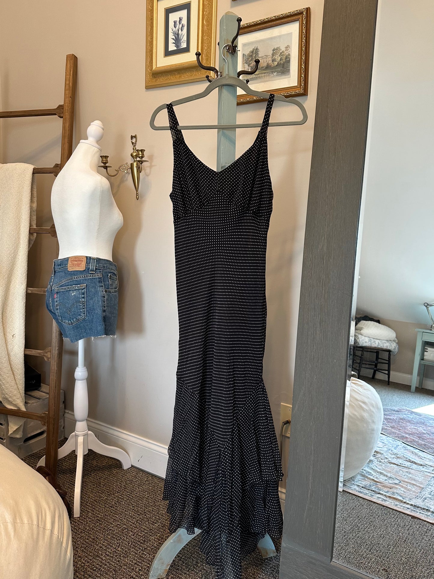 Polka Dot Maxi Dress