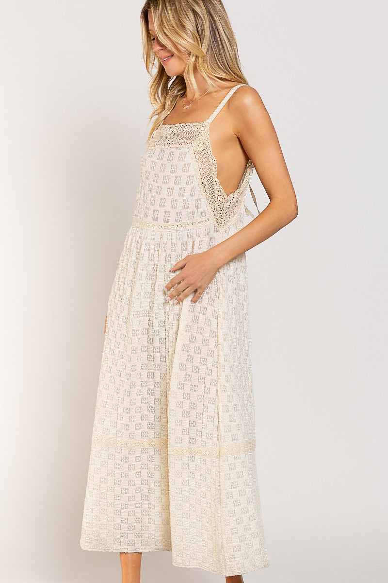 Lace Floral Mesh Dress