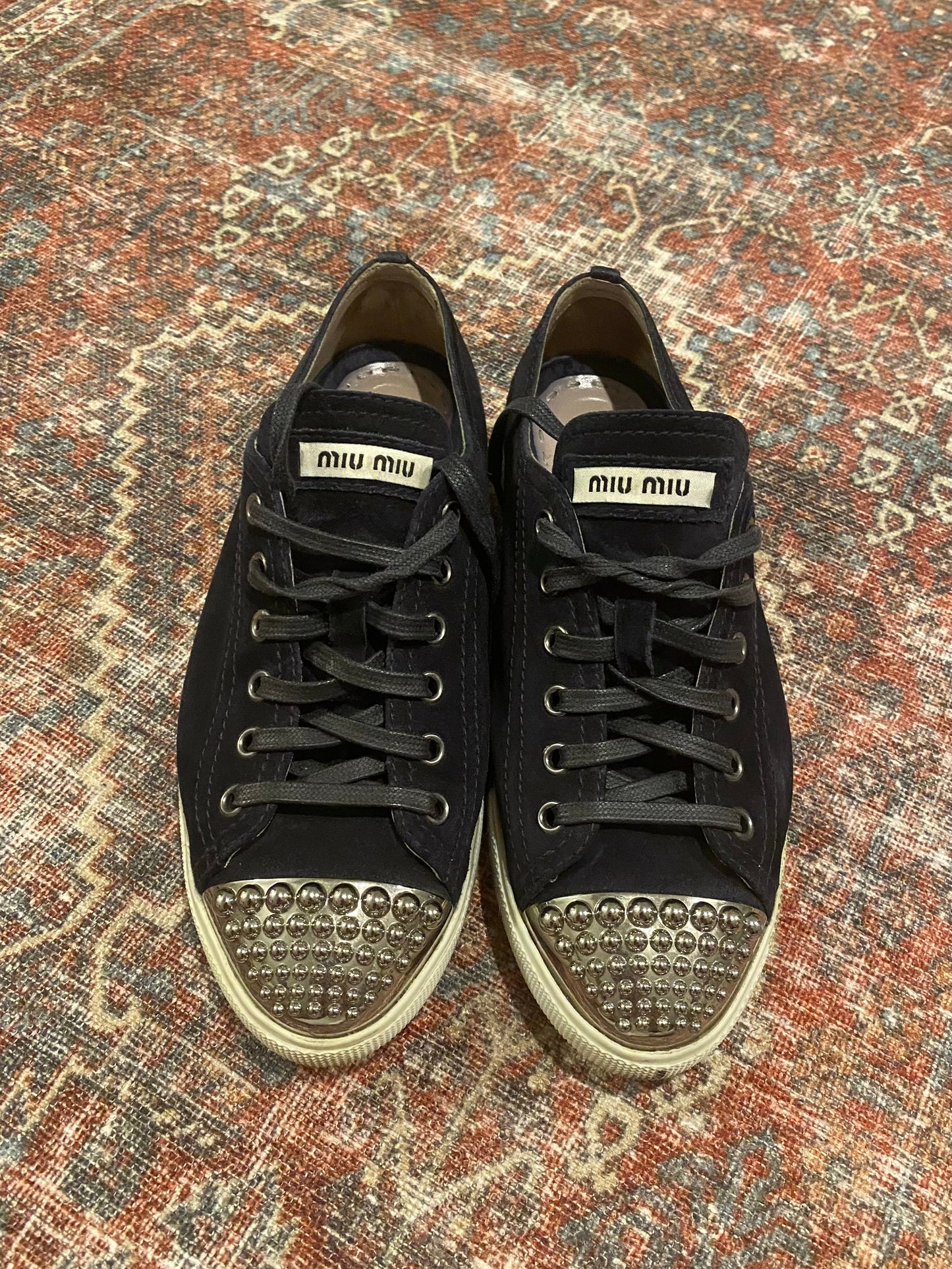 Miu Miu Vintage Suede Sneakers