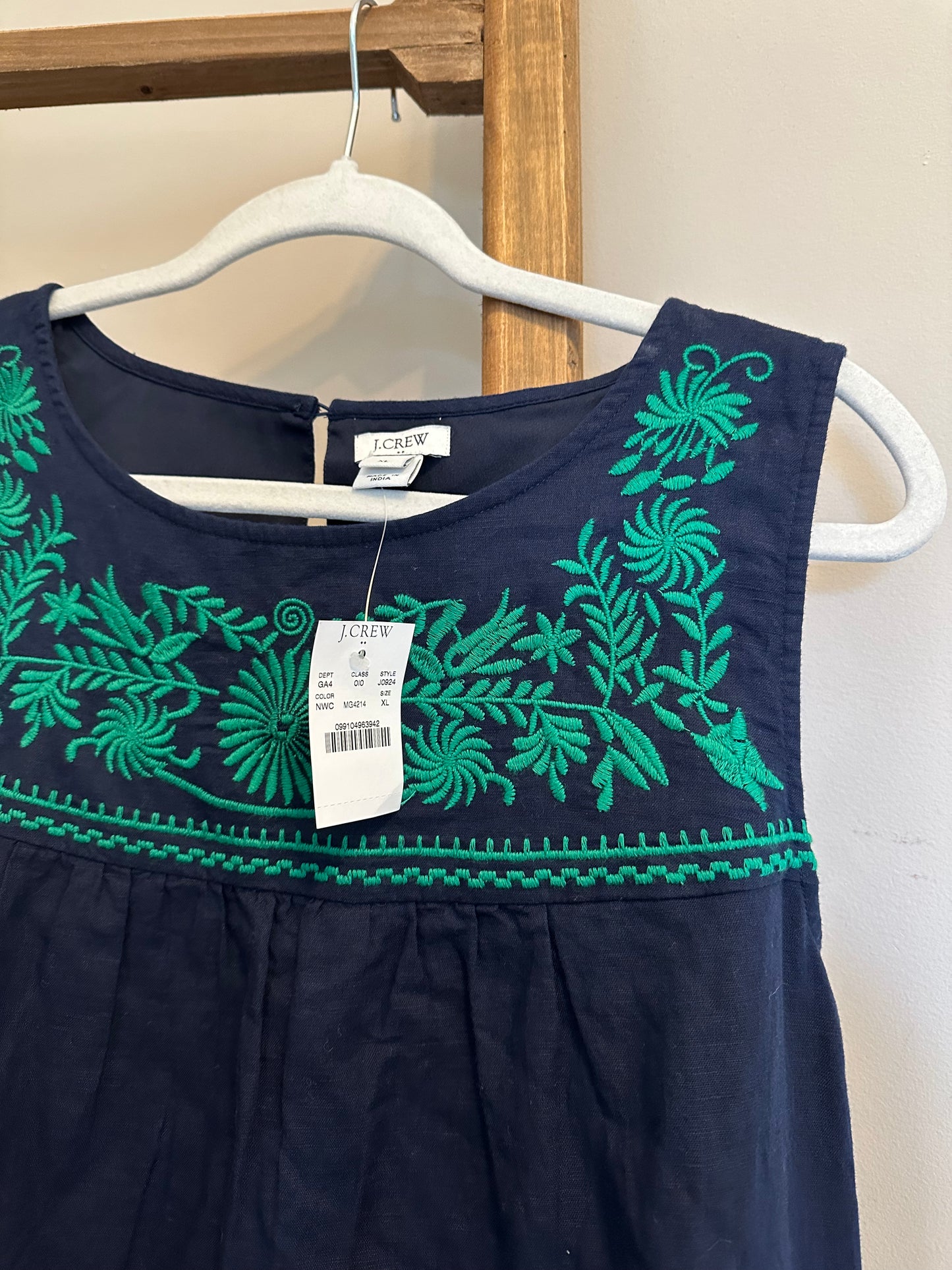 J.CREW Floral Embroidered Dress (NWT)