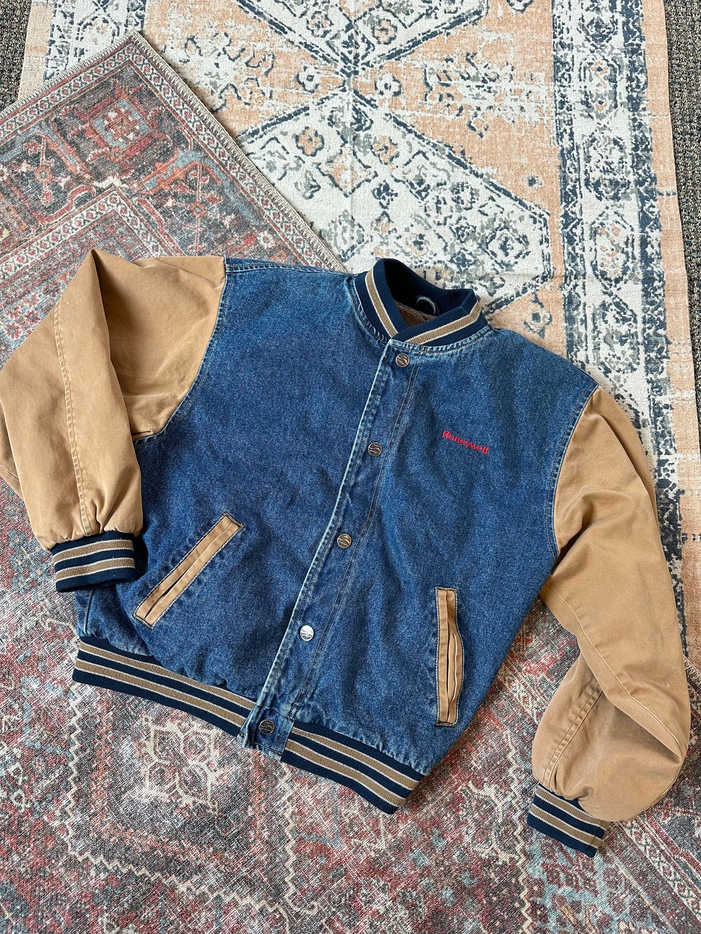 Honeywell Denim Varsity Jacket