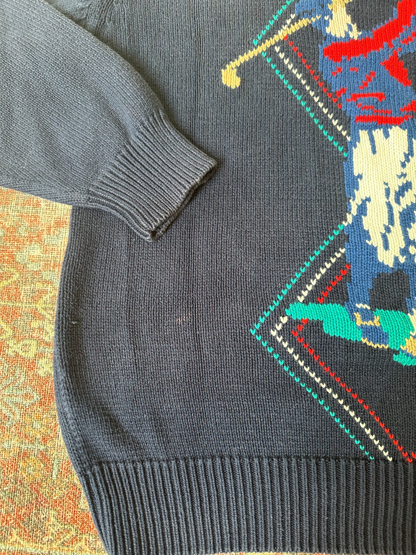 Embassy Row Golf Graphic Knit Sweater