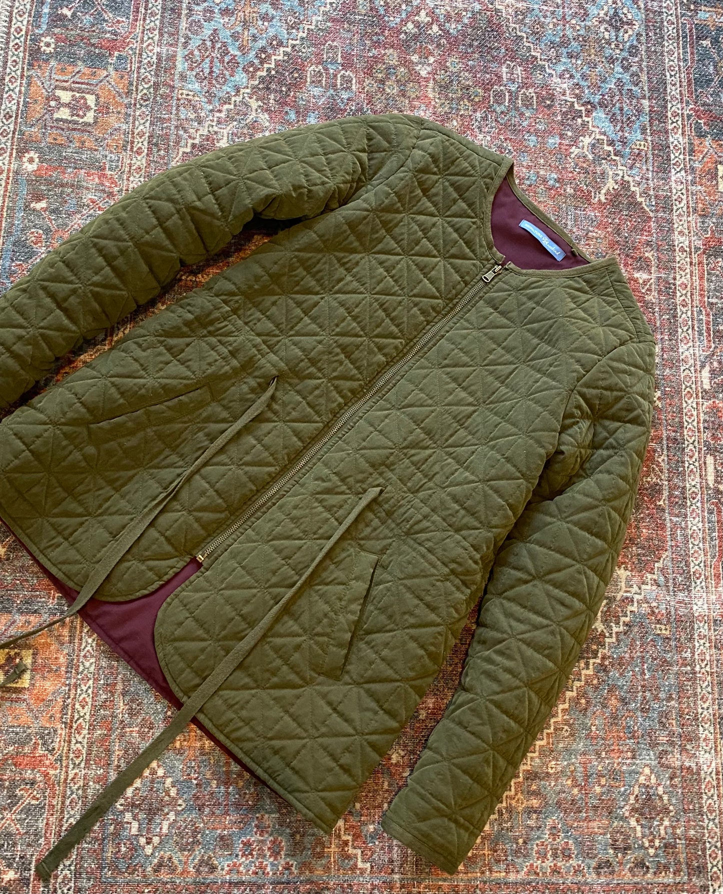 Green Quilted Jacket