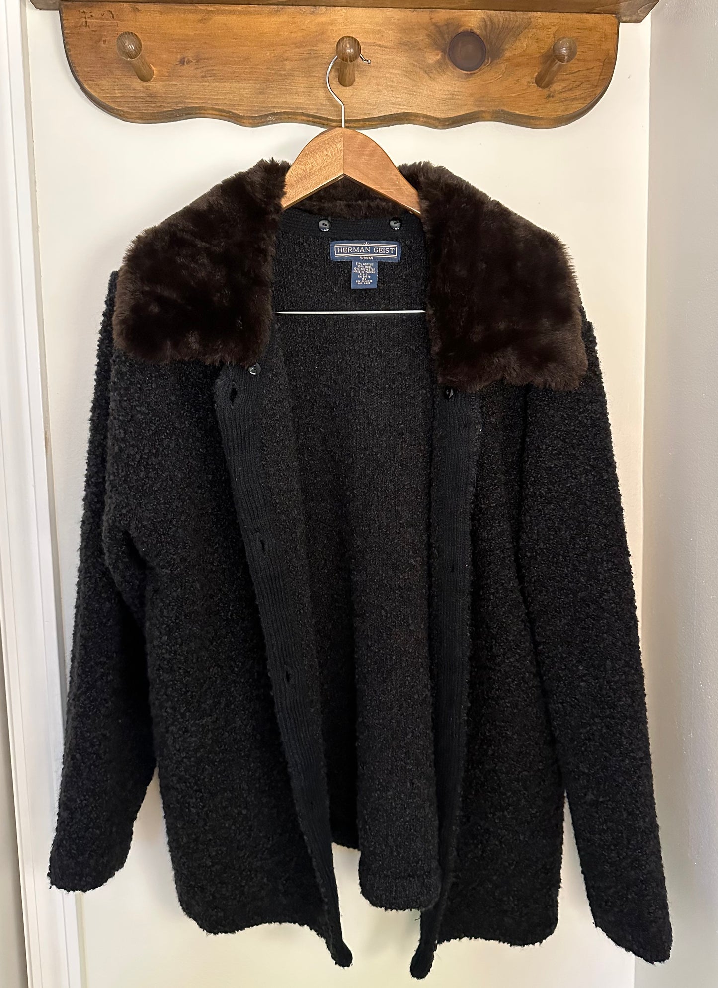 Herman Geist Fur Cardigan