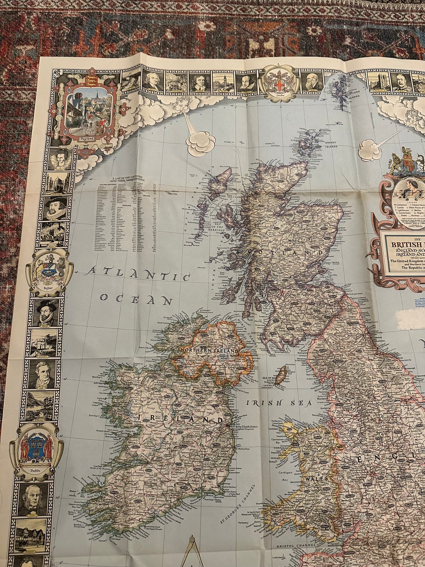 The British Isles Vintage Map