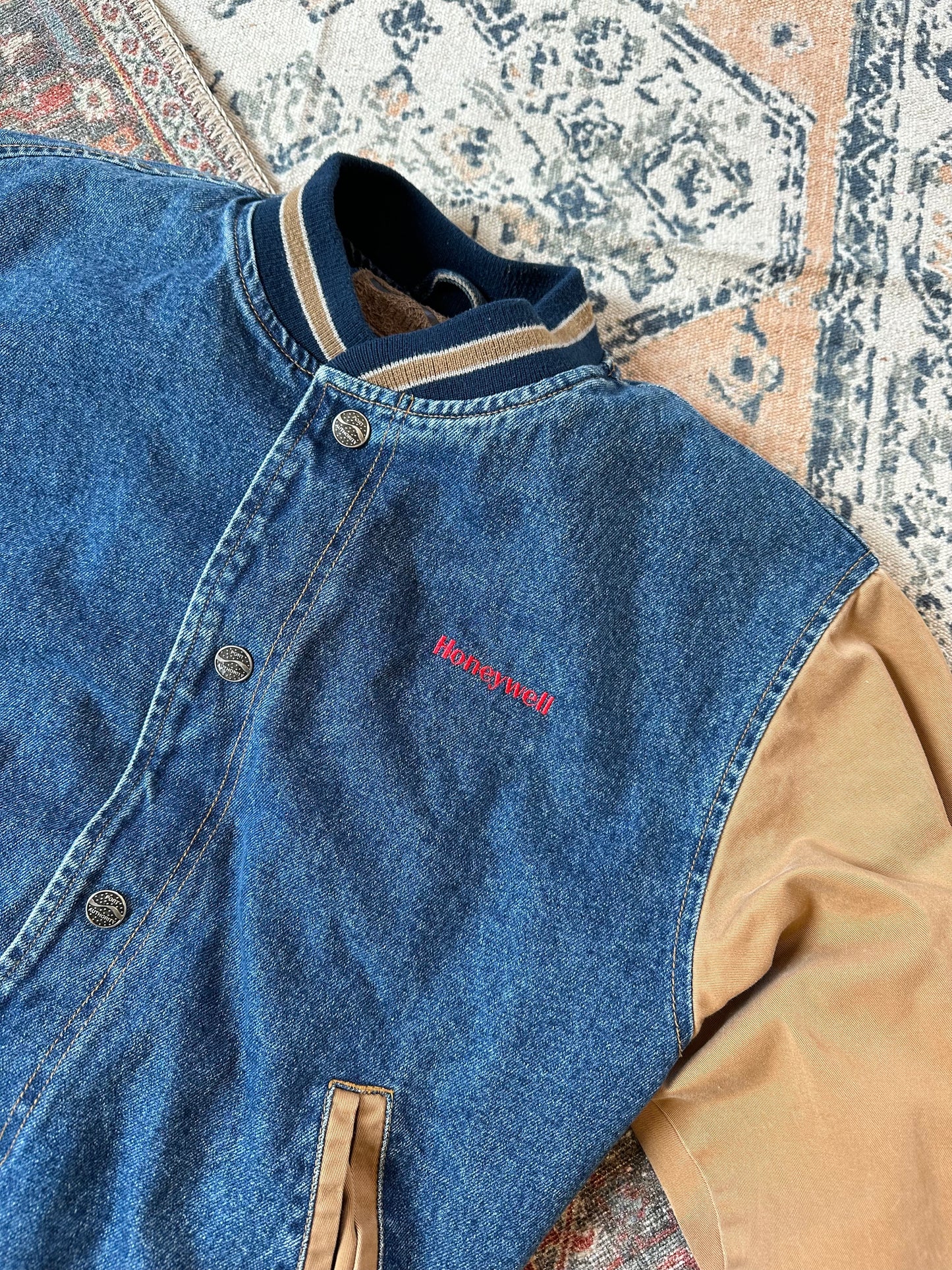 Honeywell Denim Varsity Jacket