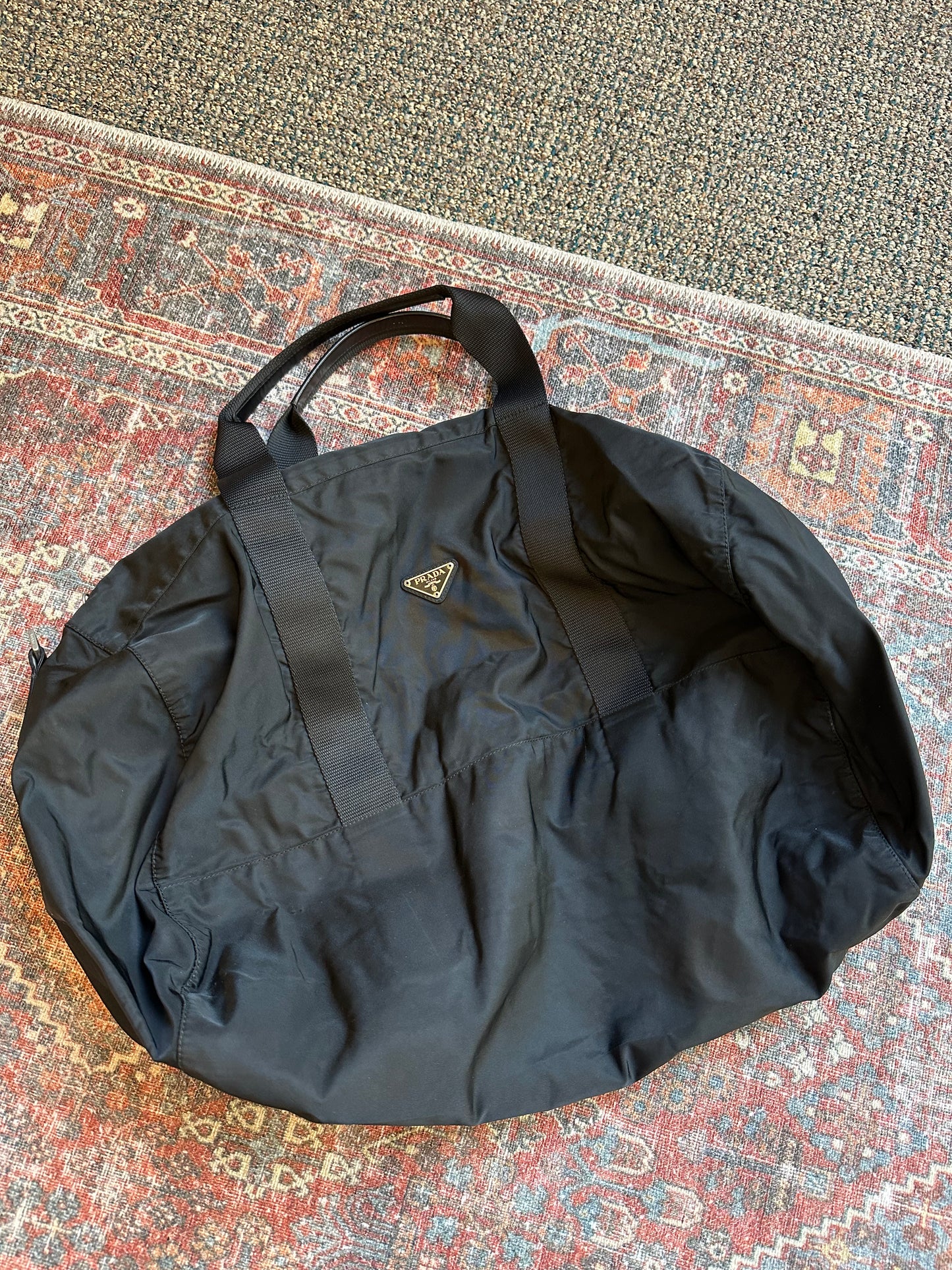 Prada Weekender Duffle Bag Tessuto Large