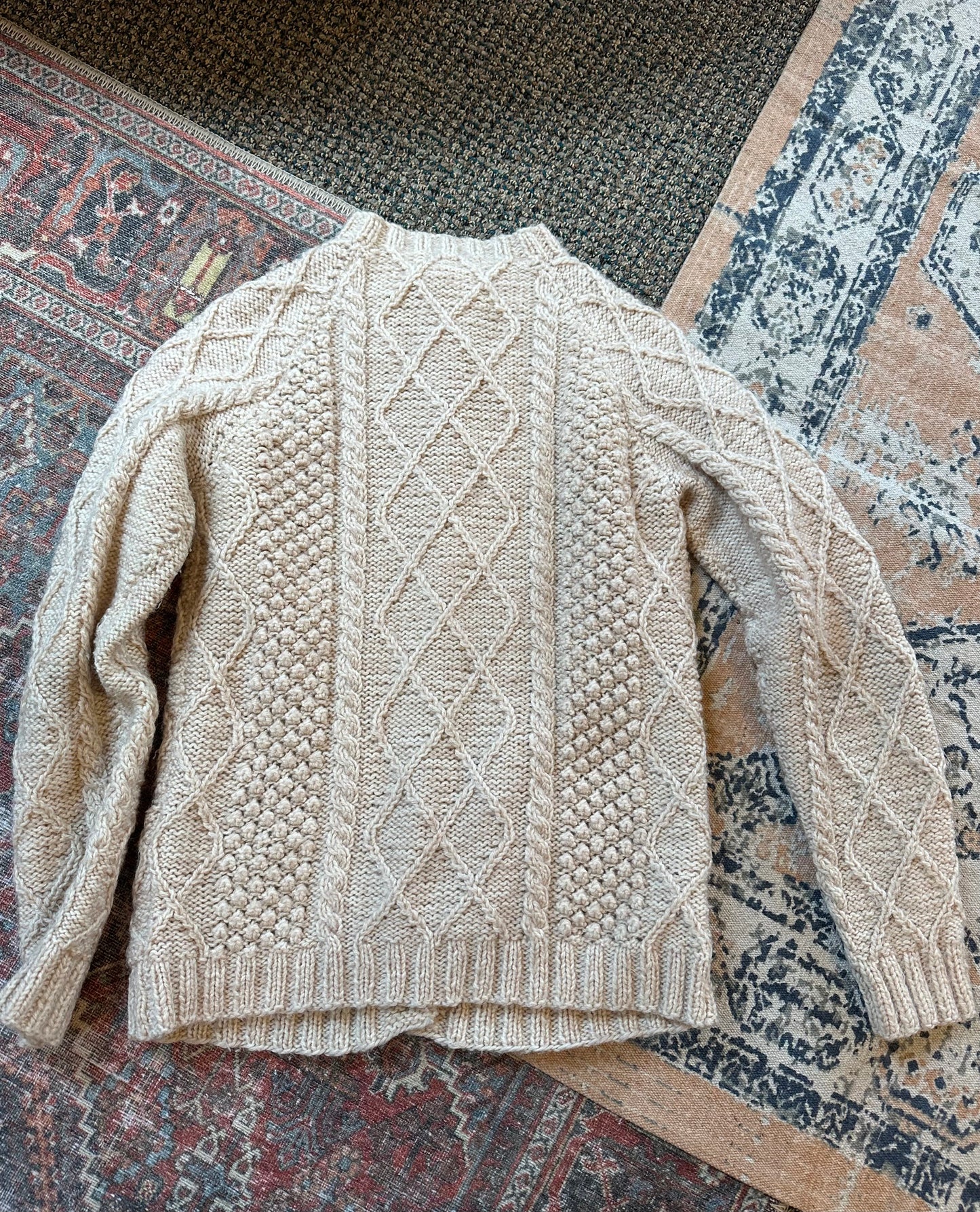 Cable Knit Cardigan Sweater