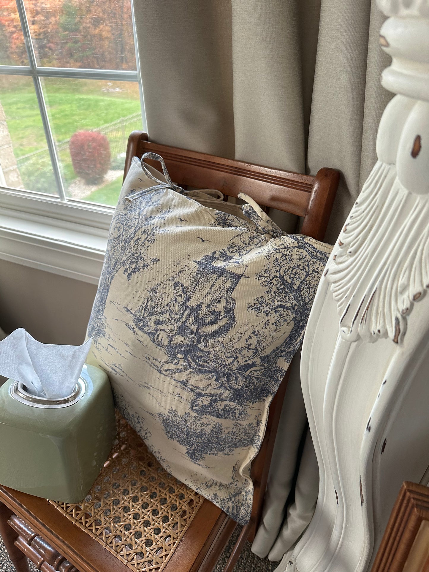 French Toile Pillow Cover