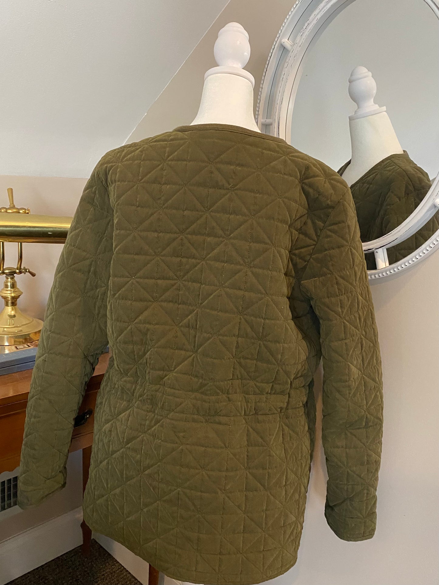 Green Quilted Jacket