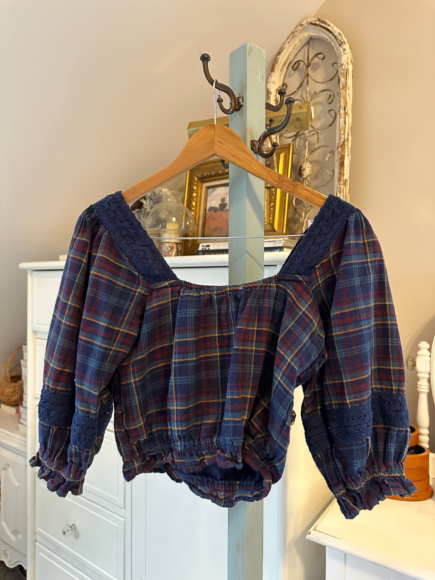 American Eagle Plaid Top